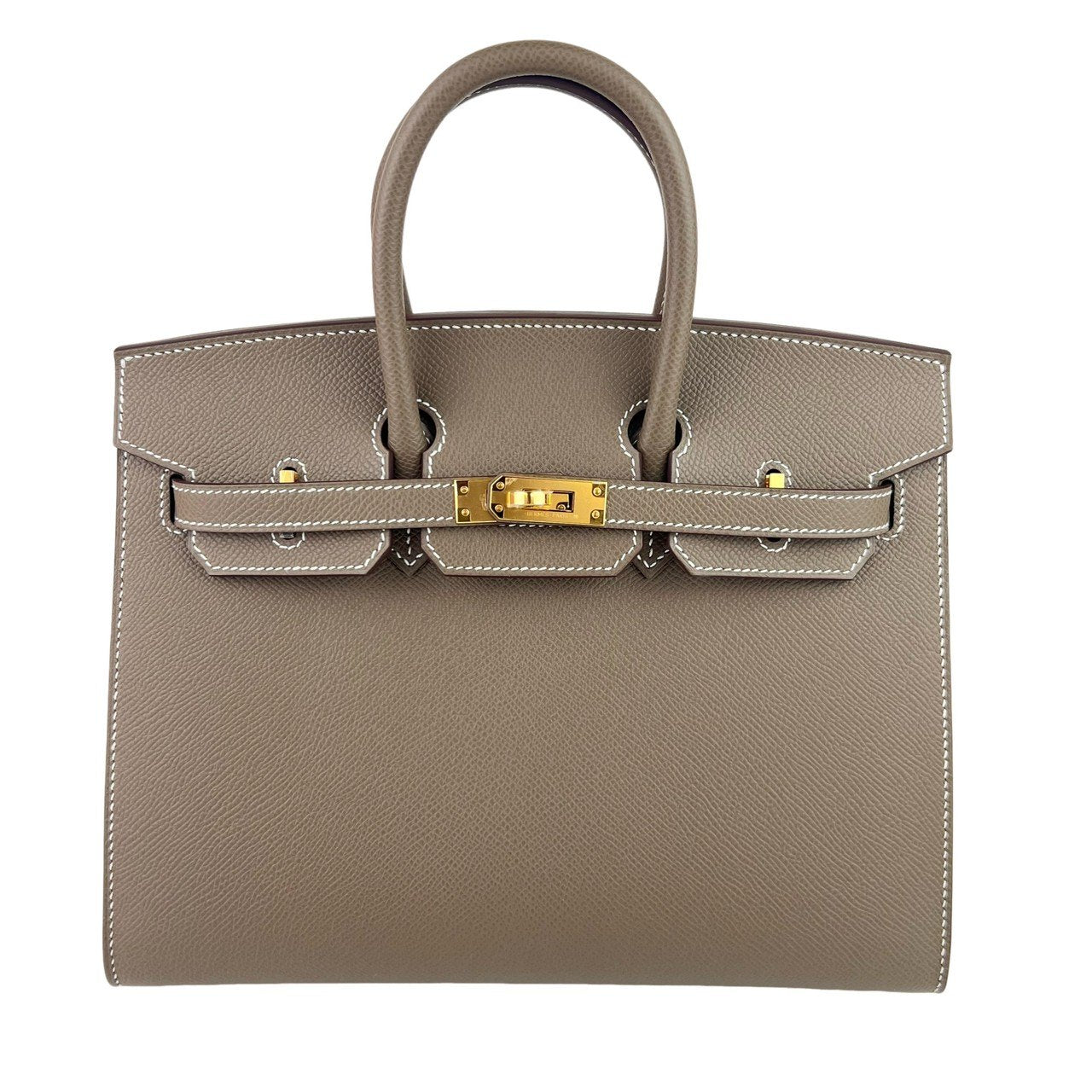 Birkin25 Sellier バーキン25セリエ Etoupe エトープ GHW ゴールド金具 Epsom エプソン Stamp-W W刻印 ハンドバッグ レディースバッグ