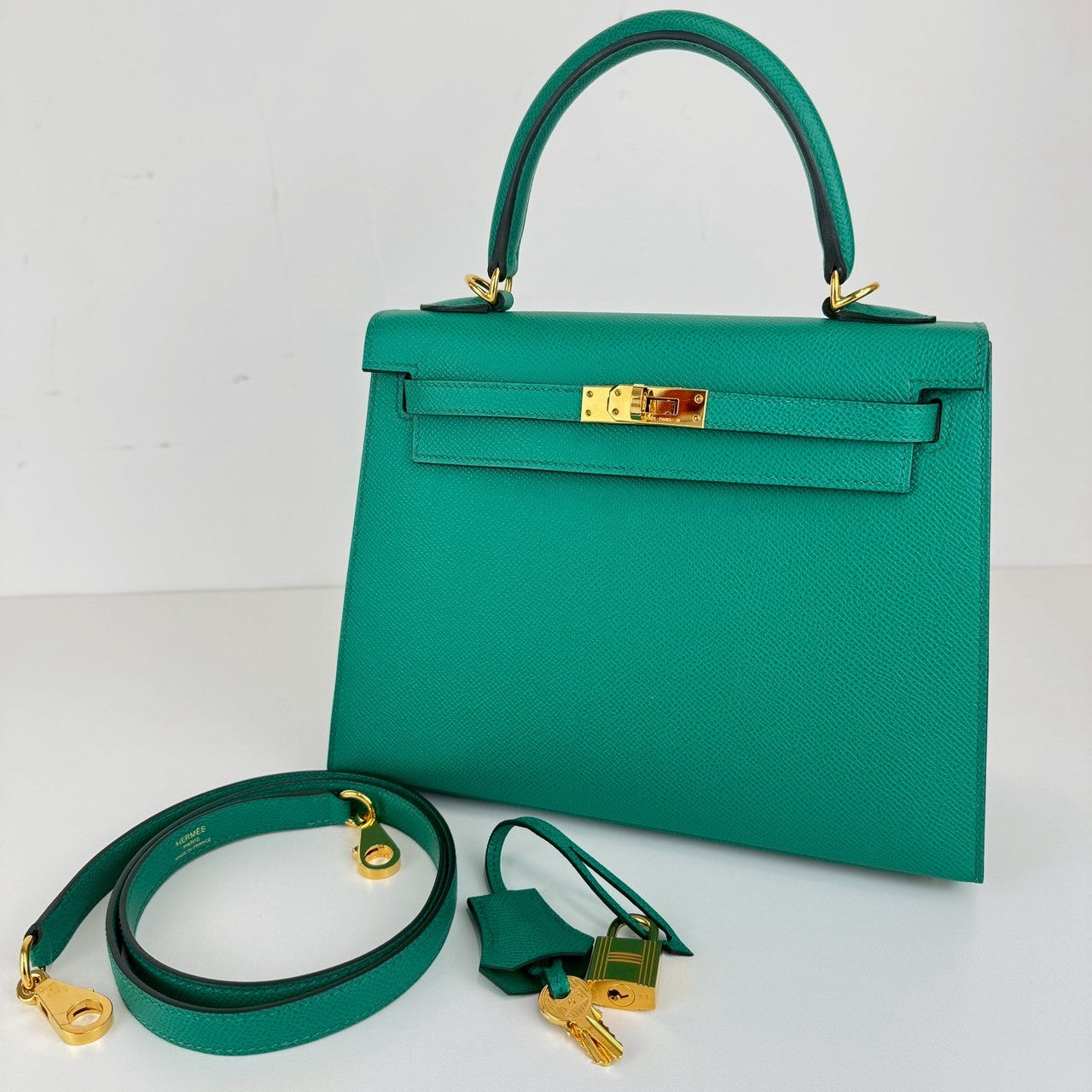 Kelly25 ケリー25 Vert jade ヴェールジェイド GHW ゴールド金具 Stamp-U U刻印 Epsom エプソン