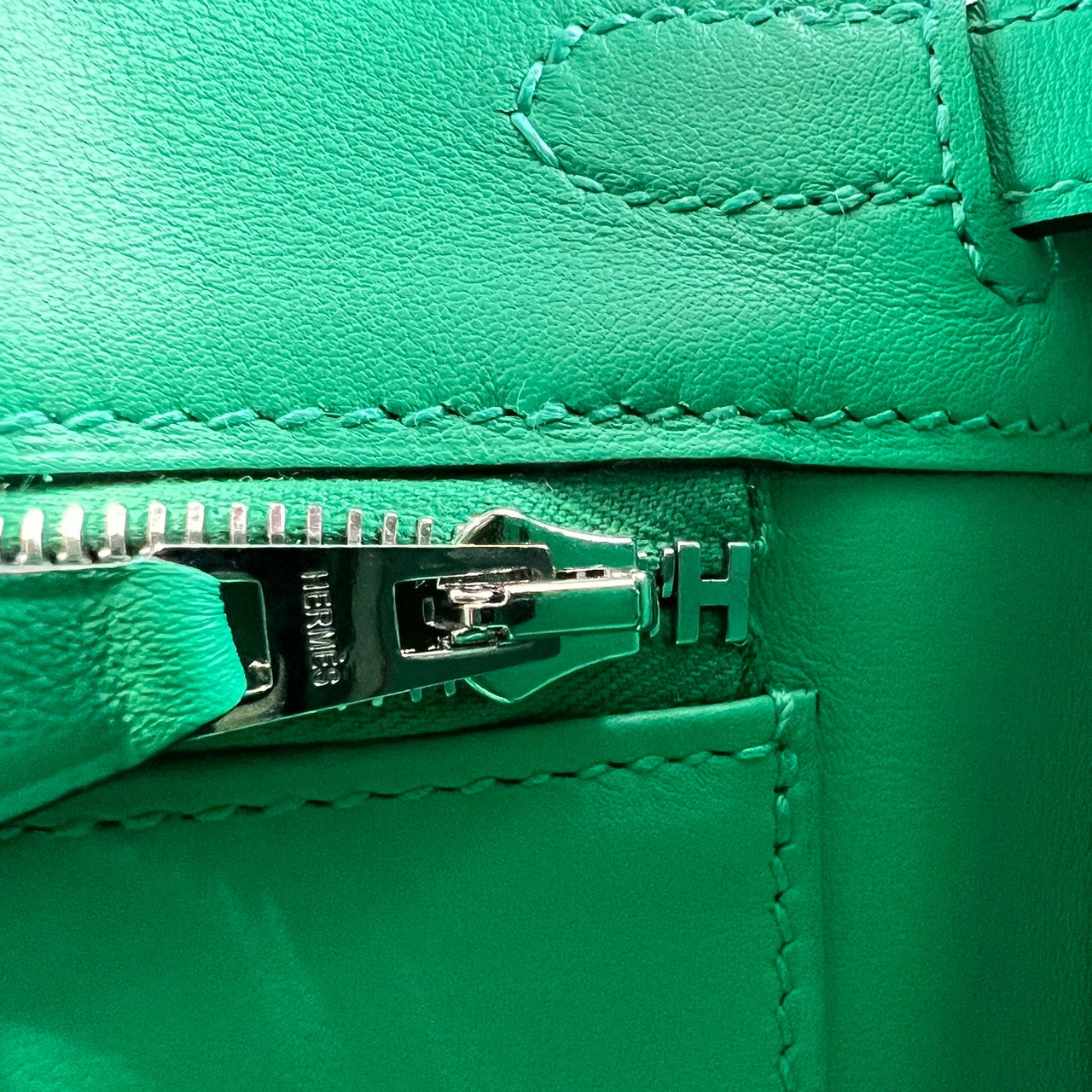 Birkin25 バーキン25 Menthe ミント Swift スイフト PHW シルバー金具 U刻印