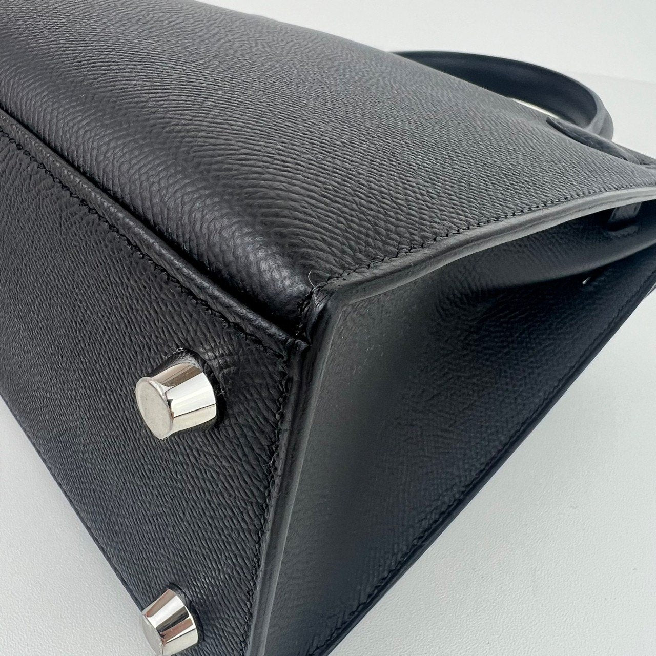 Kelly25 ケリー25 Black ブラック Epsom エプソン PHW シルバー金具 Stamp-W W刻印