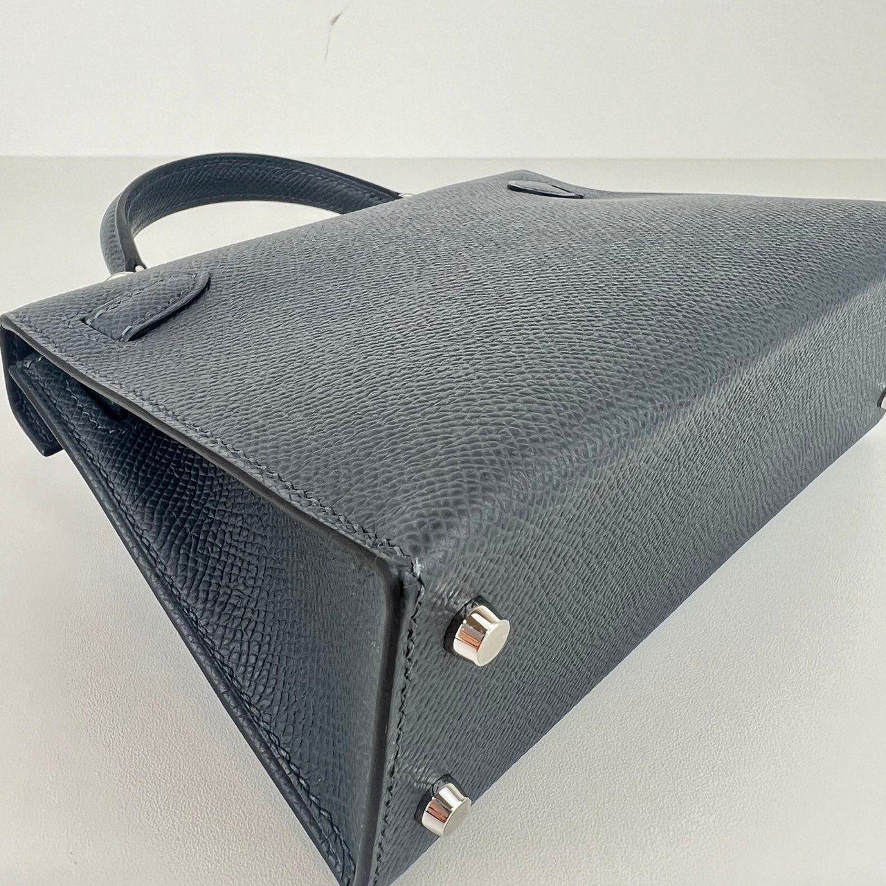 Mini kelly ミニケリー Gris misty グリミスティ electrum hardwear エレクトラム金具 Epsom エプソン Stamp-W W刻印