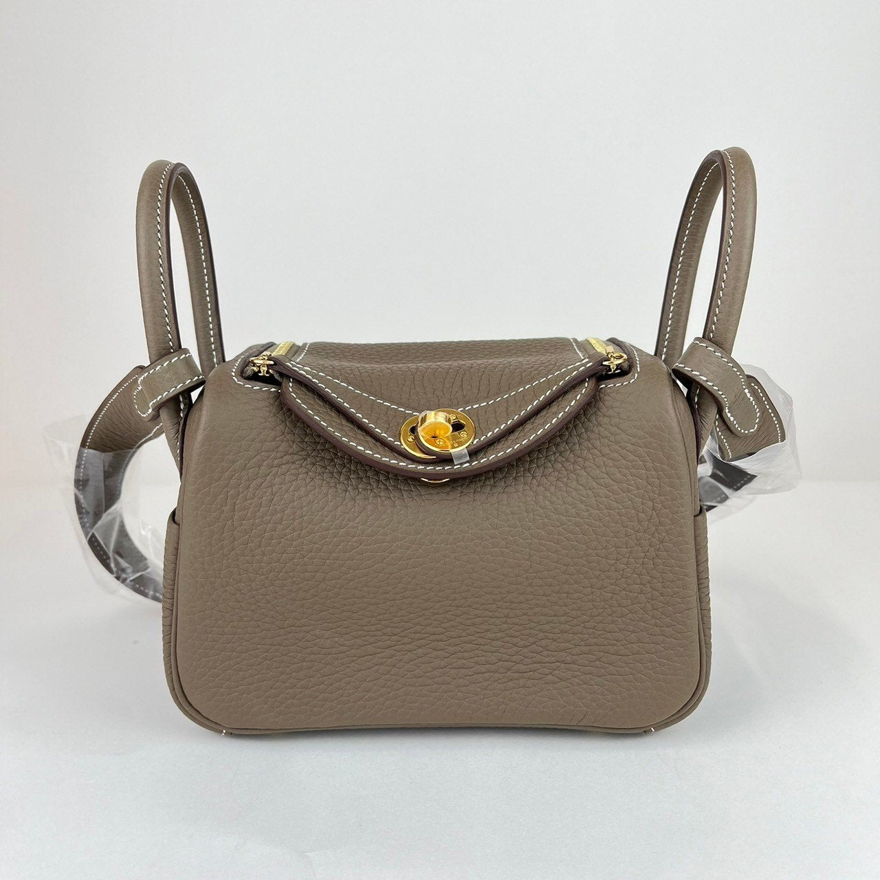 Lindy mini リンディーミニ Etoupe エトープ Taurillon Clemence トリヨンクレマンス GHW ゴールド金具 W刻