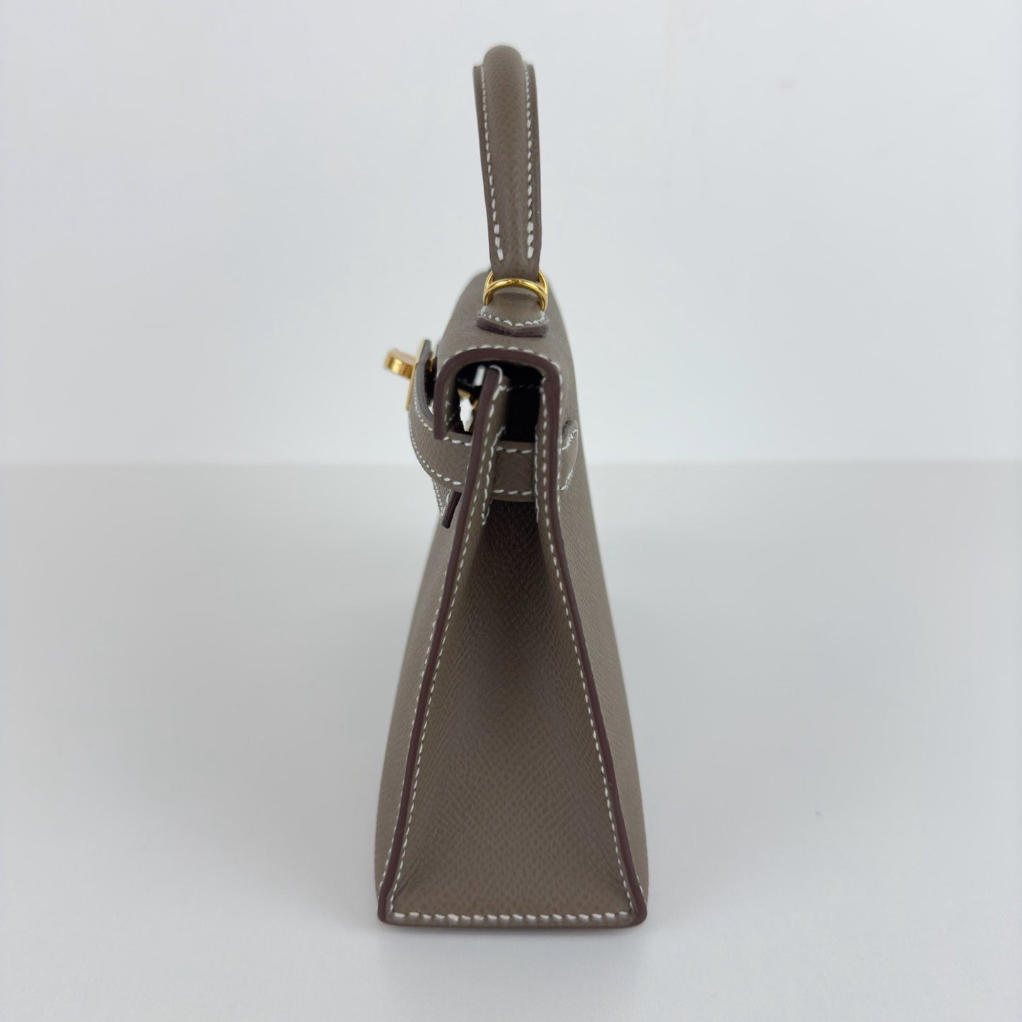Mini kelly ミニケリー Etoupe エトープ Epsom エプソン GHW ゴールド金具 Stamp-W W刻印
