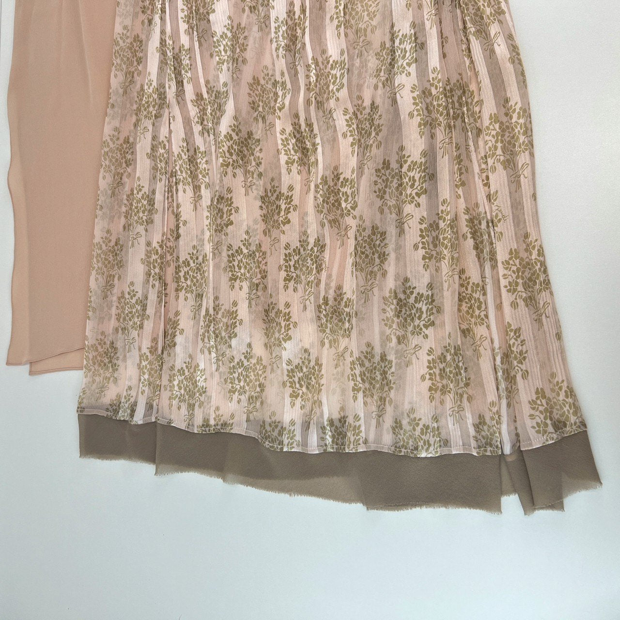 FENDI フェンディ ピンクシフォン ドレス Pink ピンク シルク サイズ36