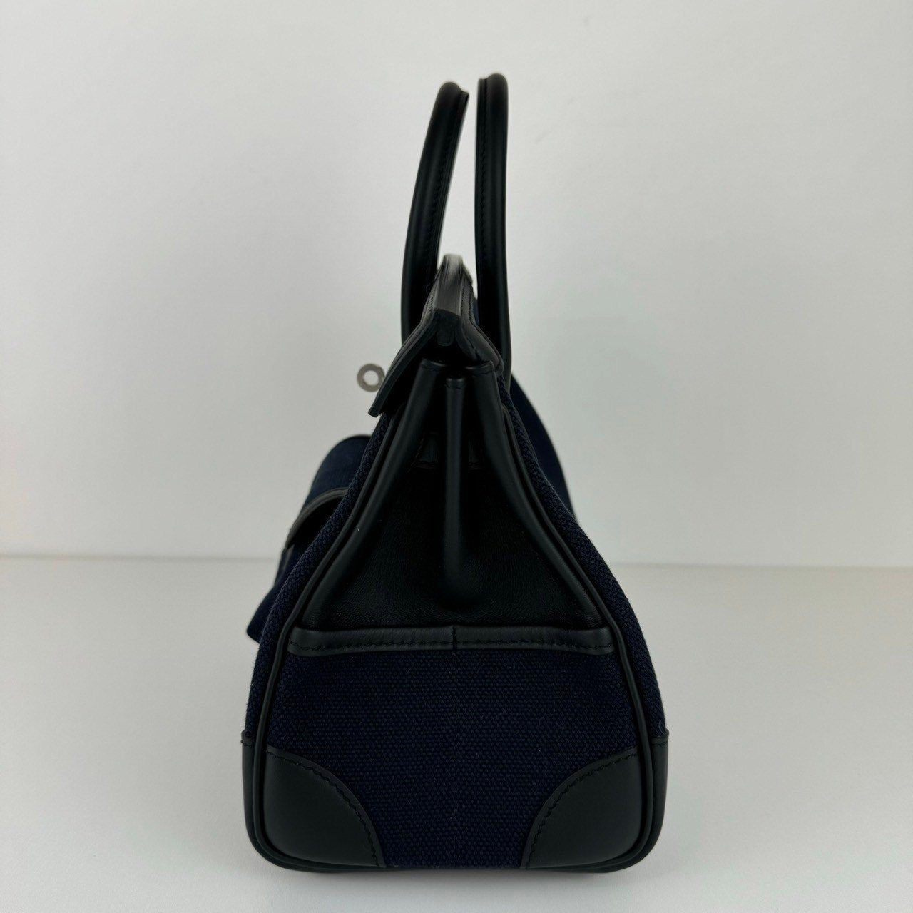 Birkin25 cargo バーキン25 カーゴ Blue marine ブルーマリン Toile gieland/Swift トワルゴエラン/スイフト PHW シルバー金具 Stamp-W W刻印