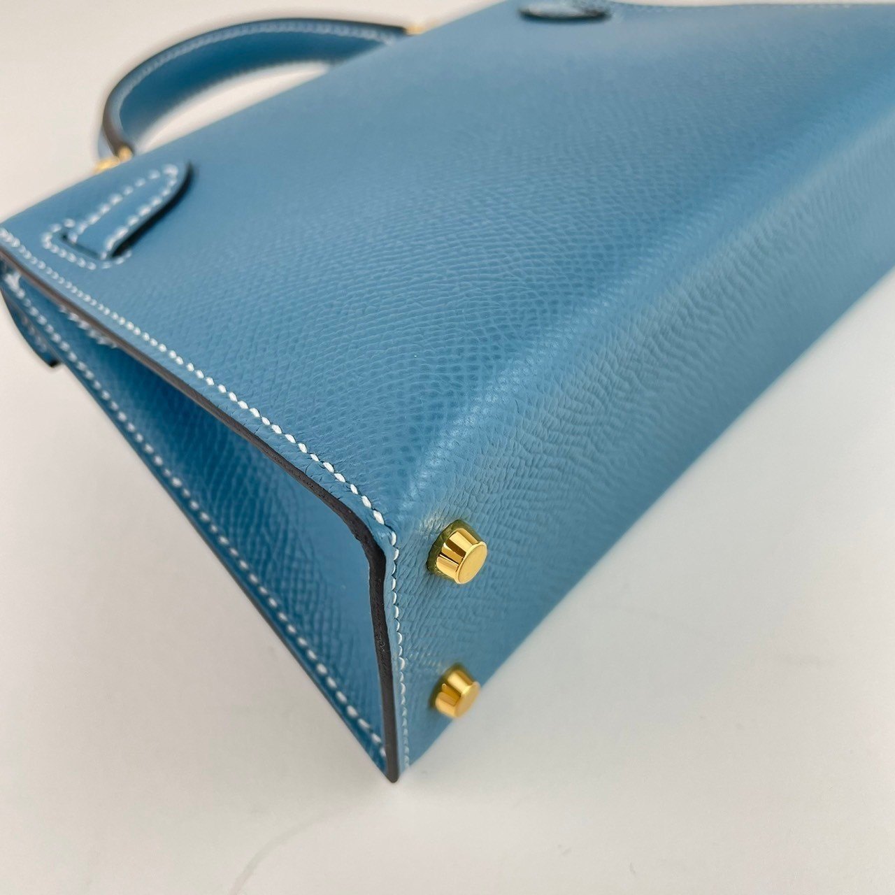 Mini kelly ミニケリー Blue jean ブルージン Epsom エプソン GHW ゴールド金具 B刻