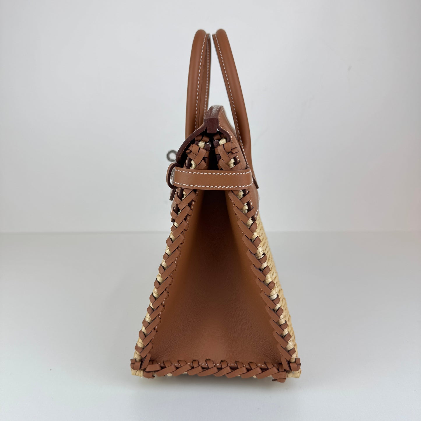 Birkin25 picnic バーキン25ピクニック Gold ゴールド PHW シルバー金具 Swift/Rattan Stamp-B B刻印