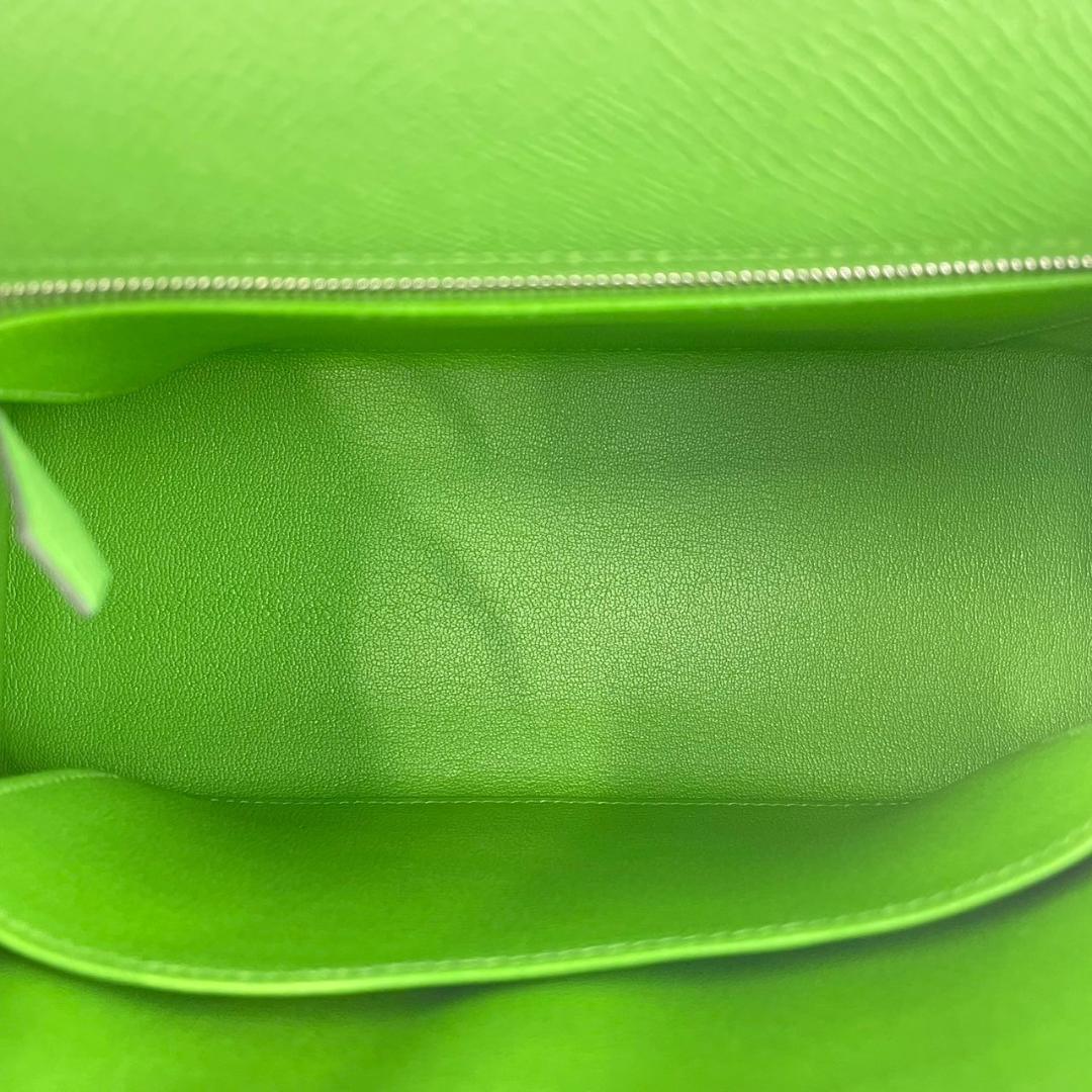 新品 HERMES エルメス Kelly25 ケリー25 Vert yucca ヴェールユッカ Epsom エプソン PHW シルバー金具 B刻