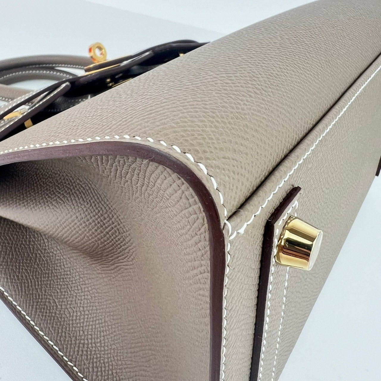 Birkin25 Sellier バーキン25セリエ Etoupe エトープ GHW ゴールド金具 Epsom エプソン Stamp-W W刻印 ハンドバッグ レディースバッグ