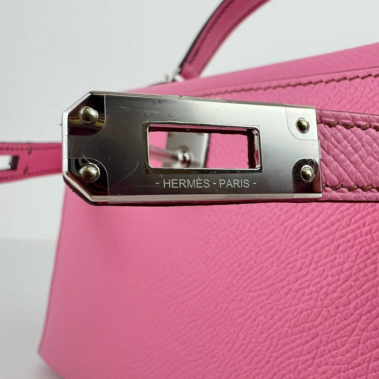 Mini kelly ミニケリー Bubblegum バブルガム PHW シルバー金具 Epsom エプソン Stamp-B B刻印