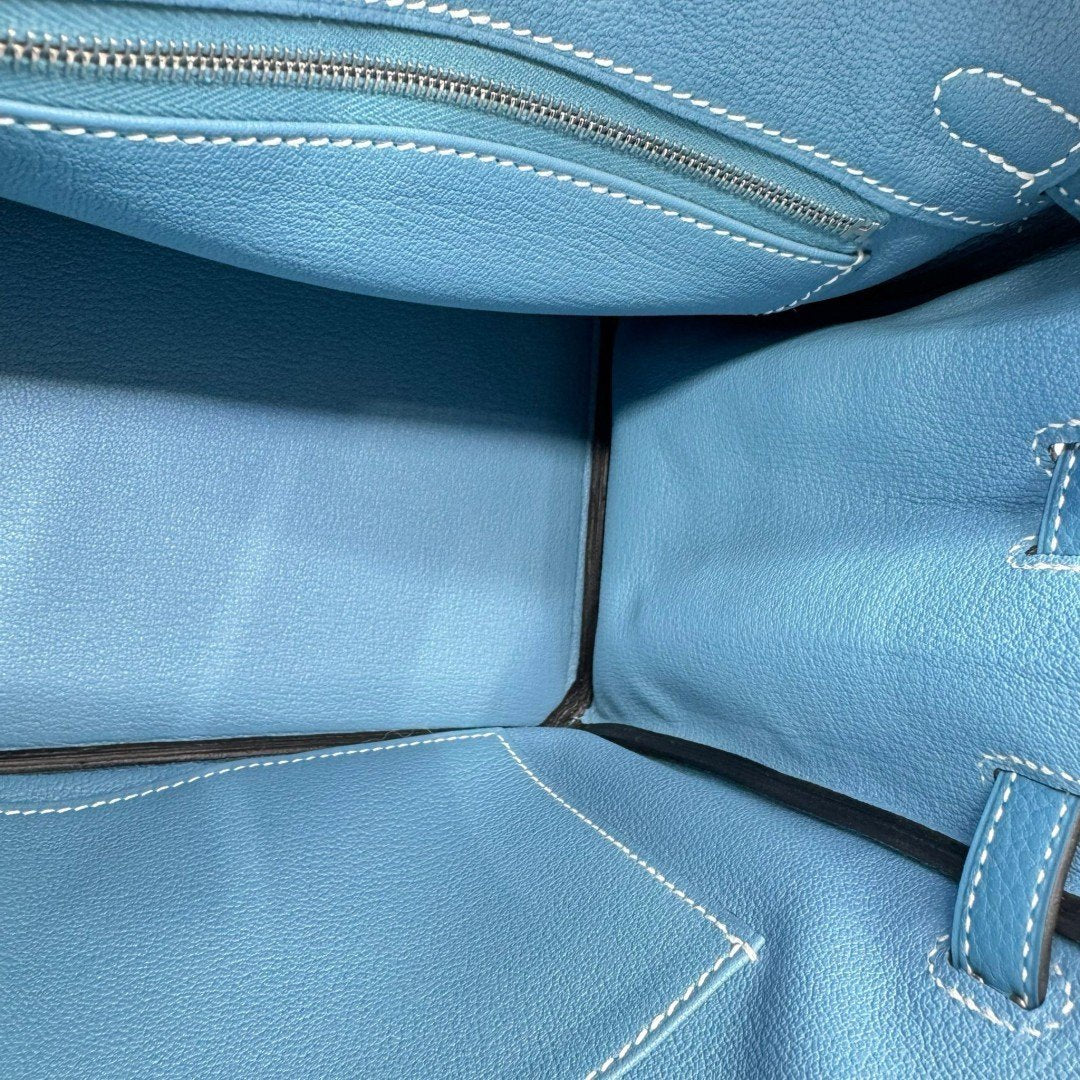 Birkin25 バーキン25 New blue jean ニューブルージーン W刻 PHW シルバー金具 Togo トゴ