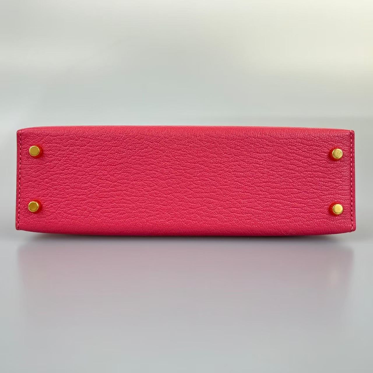 Mini Kerry 2 ミニケリー2 Rose lipstick ローズリップスティック Chevre シェーブル ゴールド金具 D刻印 2way ハンドバッグ ショルダーバッグ