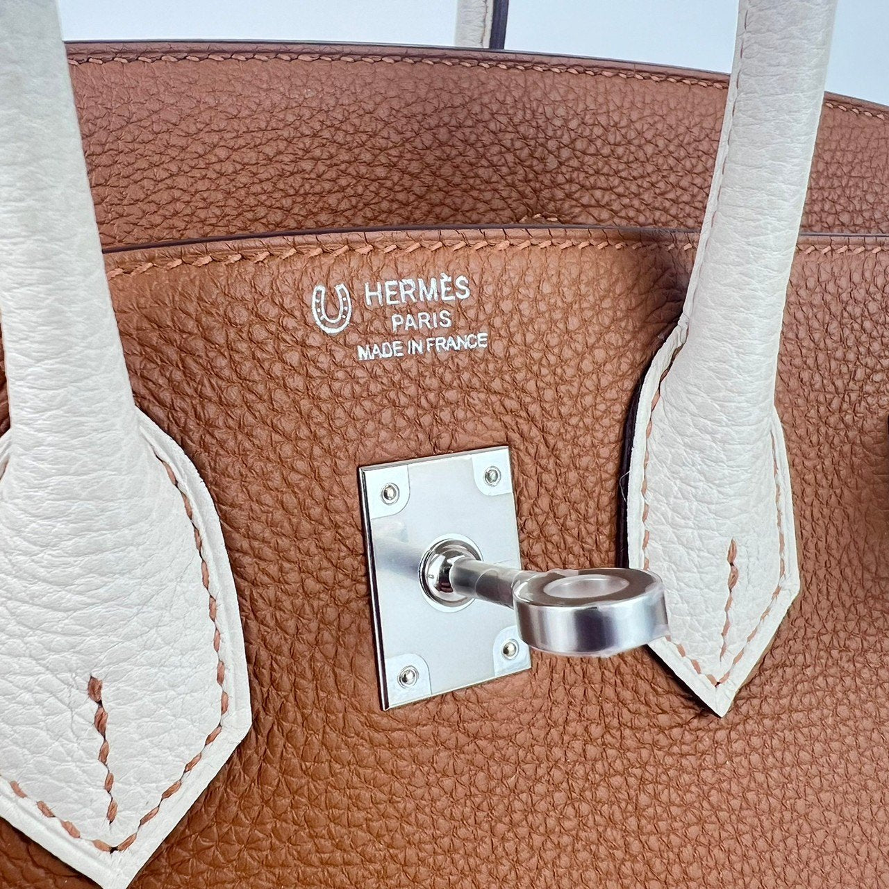 Birkin25 personal order バーキン25パーソナルオーダー Gold/Nata ゴールド/ナタ PHW シルバー金具 Togo トゴ Stamp-B B刻印