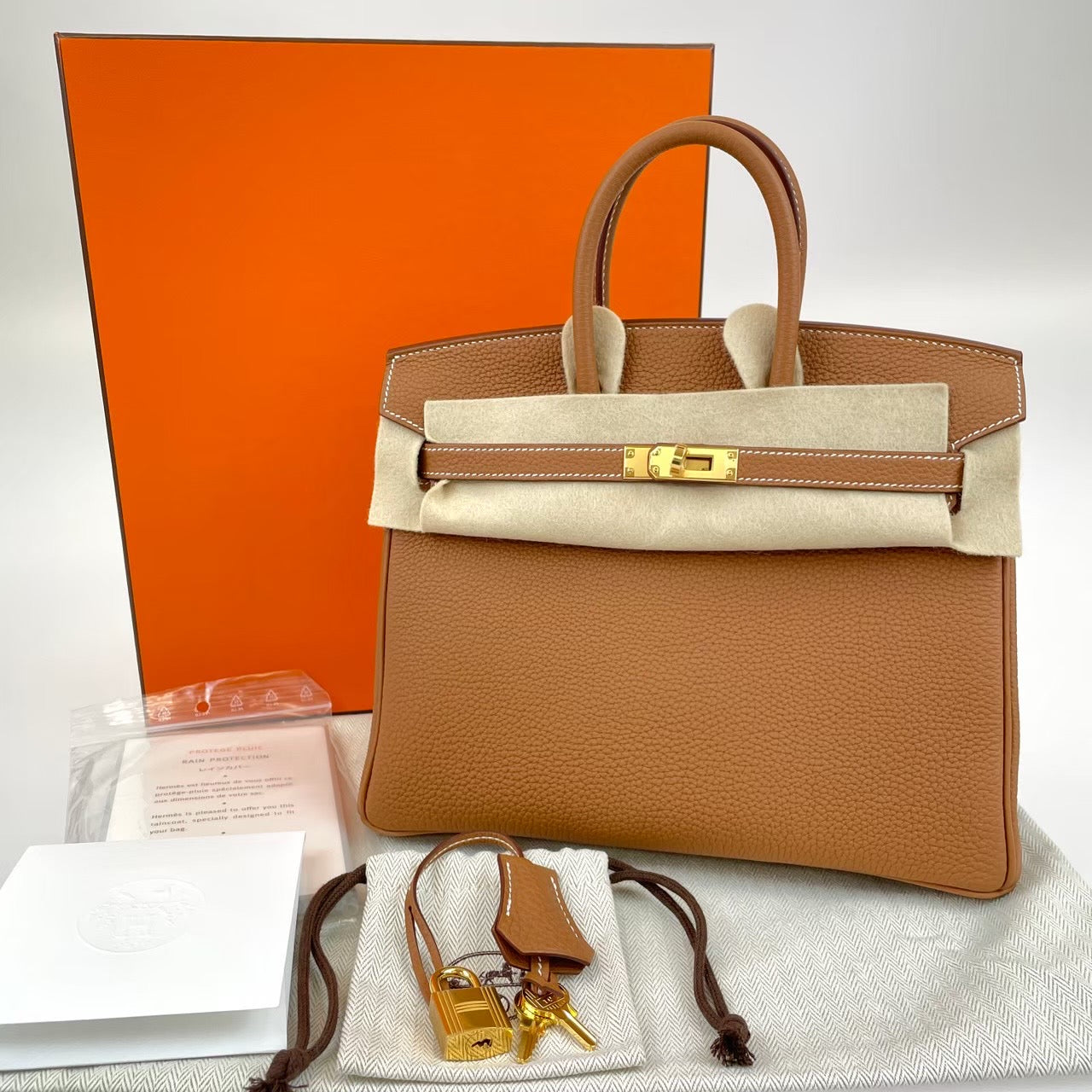 Birkin25 バーキン25 Gold ゴールド Togo トゴ ゴールド金具 B刻印