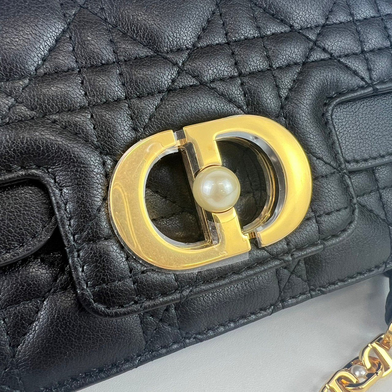 Dior Jolie トップハンドルバッグミニ Black ブラック GHW ゴールド金具 Calf