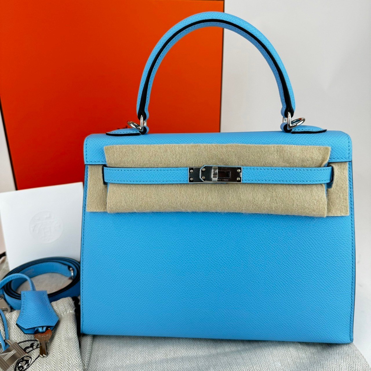 Kelly25 ケリー25 Celeste セレステ PHW シルバー金具 B刻 Epsom エプソン