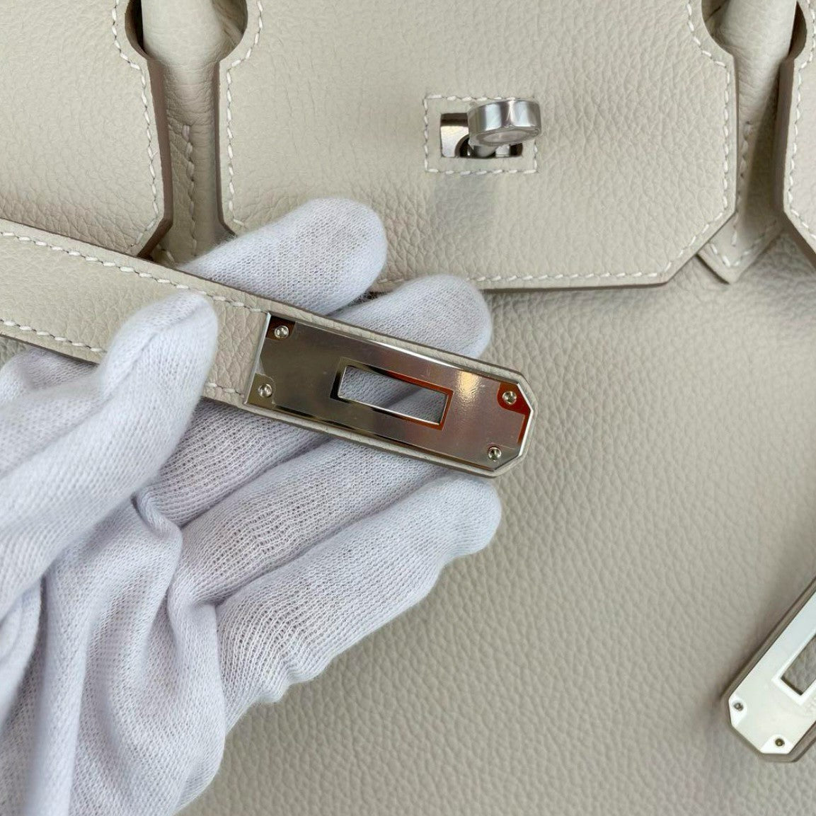 Birkin35 バーキン35 Stamp-K K刻印 Togo トゴ Craie クレ PHW シルバー金具