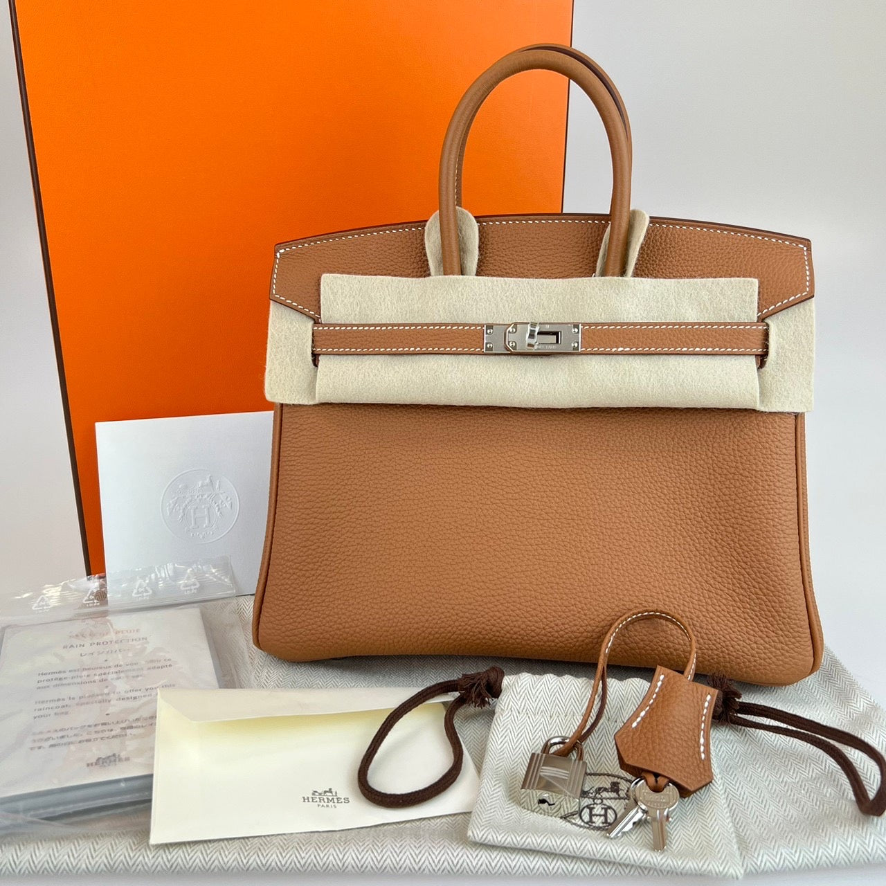 HERMES エルメス Birkin 25 バーキン25 Gold ゴールド Togo トゴ