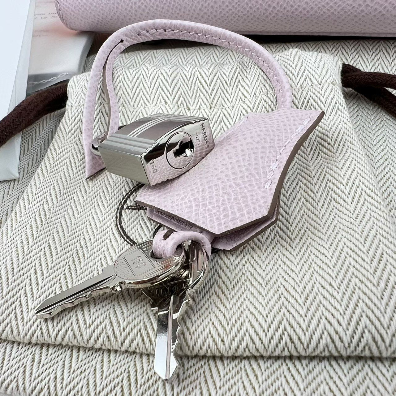Birkin25 Sellier バーキン25 セリエ Mauve pale モーヴパール Epsom エプソン PHW シルバー金具 Stamp-B B刻印