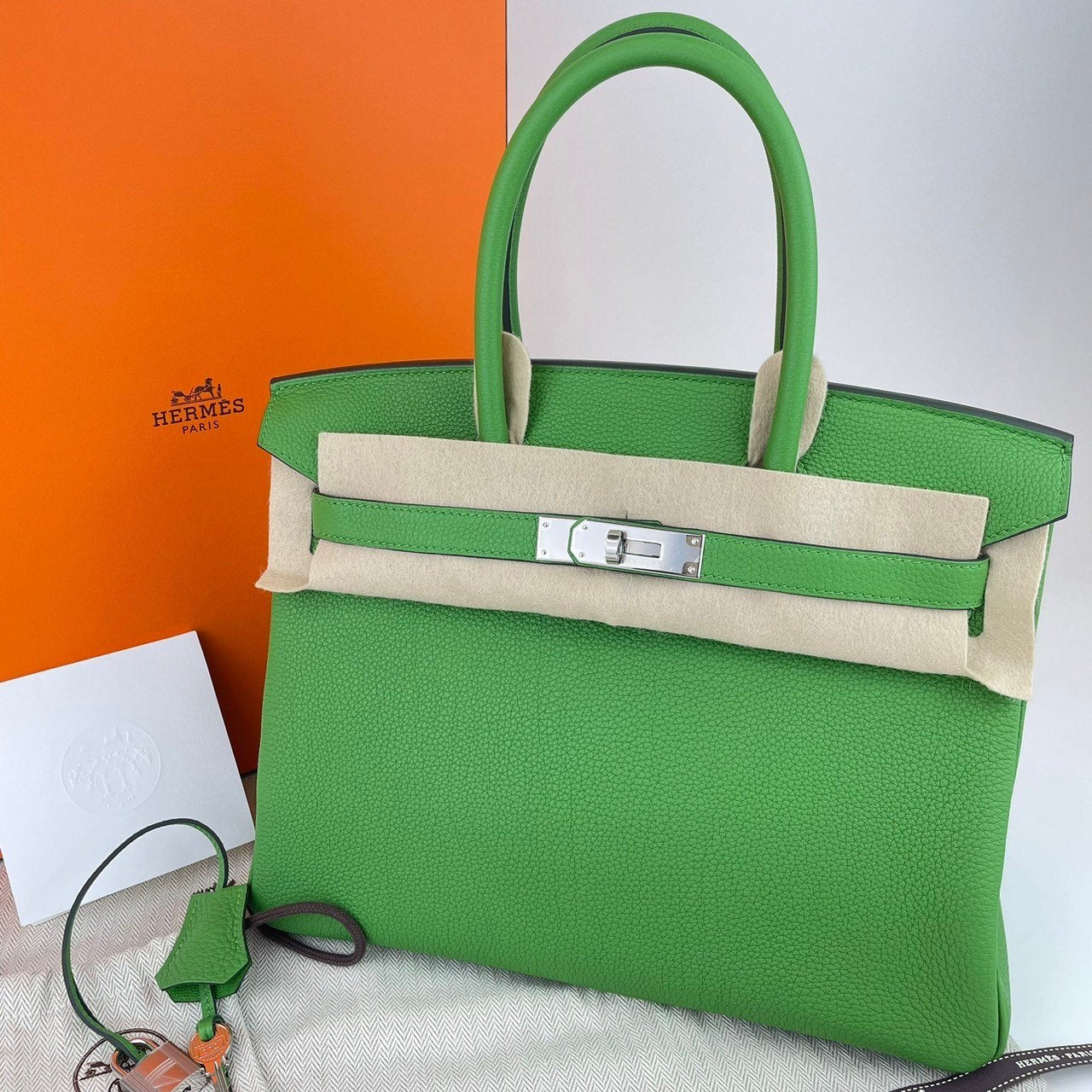 Birkin30 バーキン30 Vert yucca ヴェールユッカ Togo トゴ PHW シルバー金具 B刻