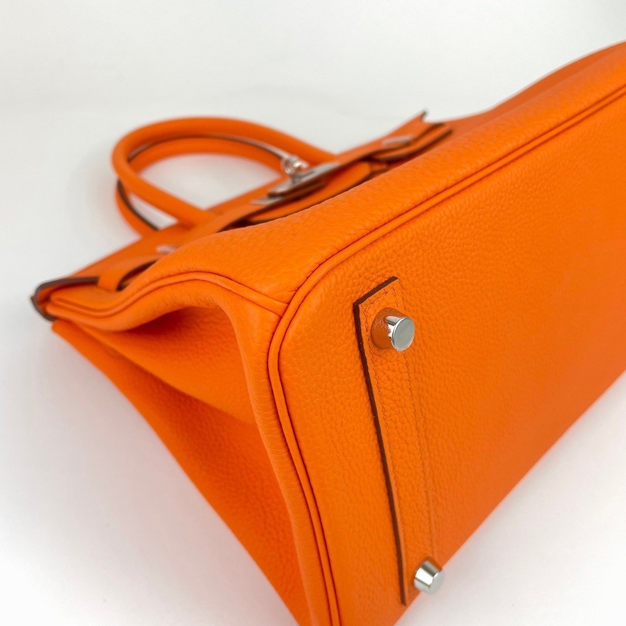 Birkin30 バーキン30 Orangeminium オレンジミニウム Togo トゴ PHW シルバー金具 B刻印
