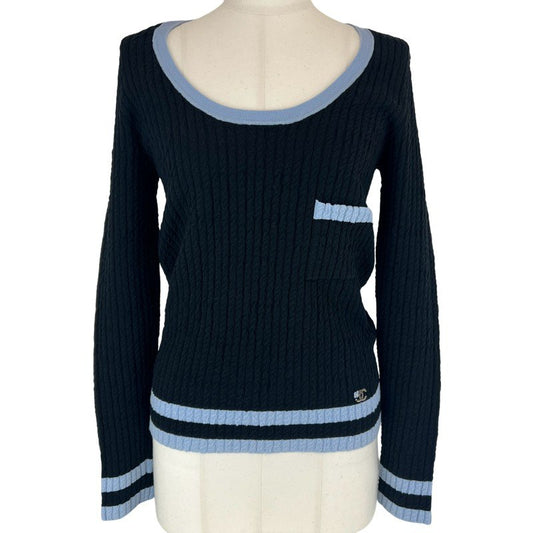 プルオーバー トップス ココマーク 長袖 Black ブラック light blue ライトブルー P77933-K11280-NZN95