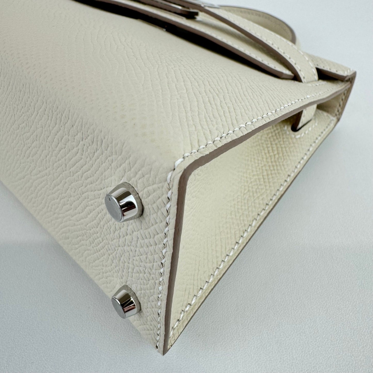Mini kelly ミニケリー Craie クレ Epsom エプソン electrum hardwear エレクトラム金具 Stamp-W W刻印