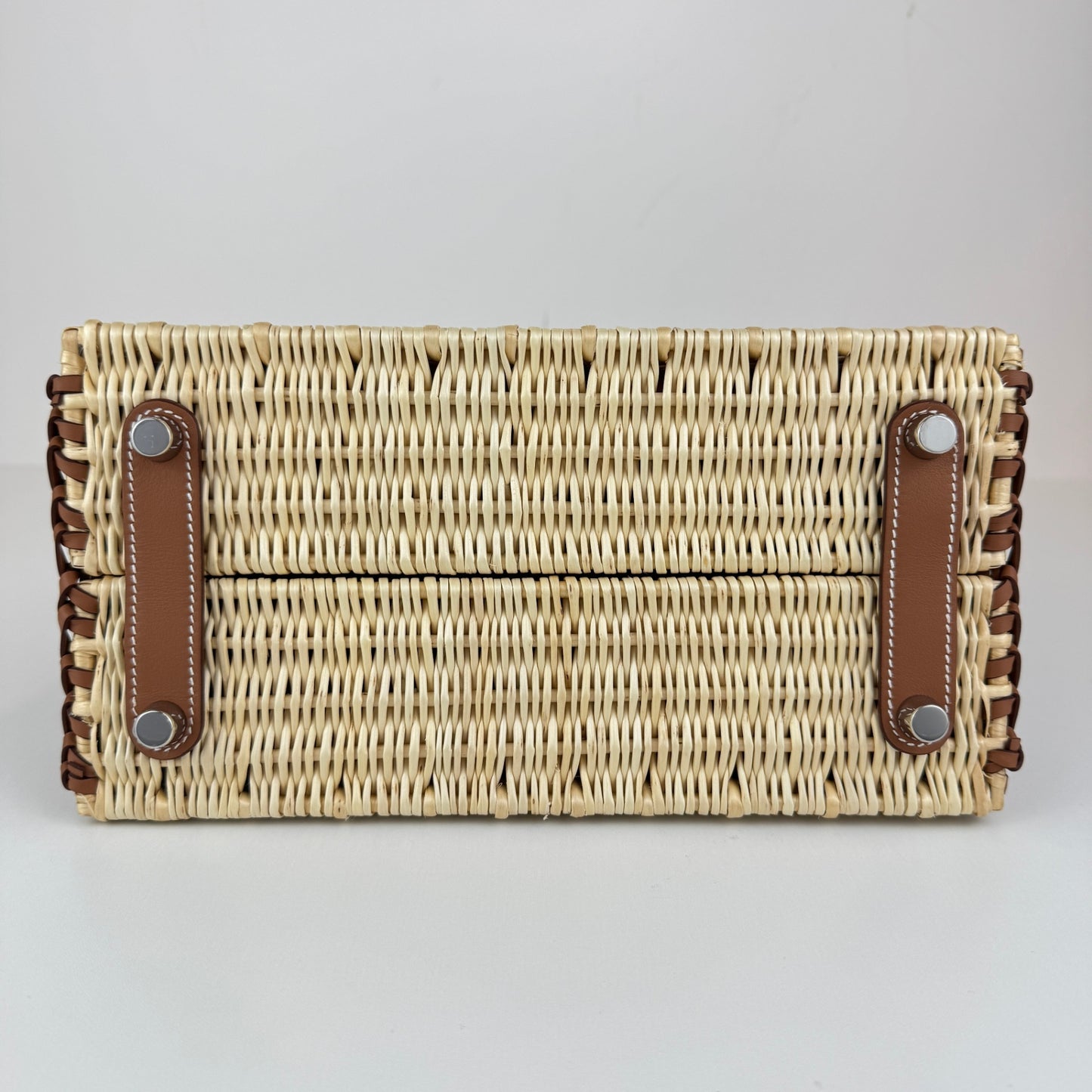 Birkin25 picnic バーキン25ピクニック Gold ゴールド PHW シルバー金具 Swift/Rattan Stamp-B B刻印