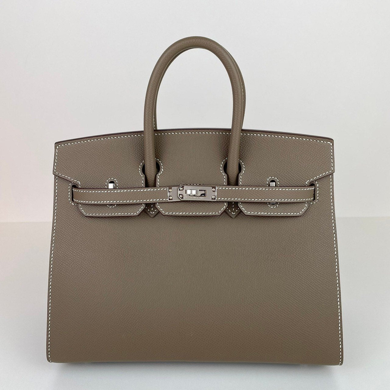 新品 HERMES エルメス Birkin25 バーキン25セリエ Etoupe エトープ PHW シルバー金具 Epsom エプソン W刻印