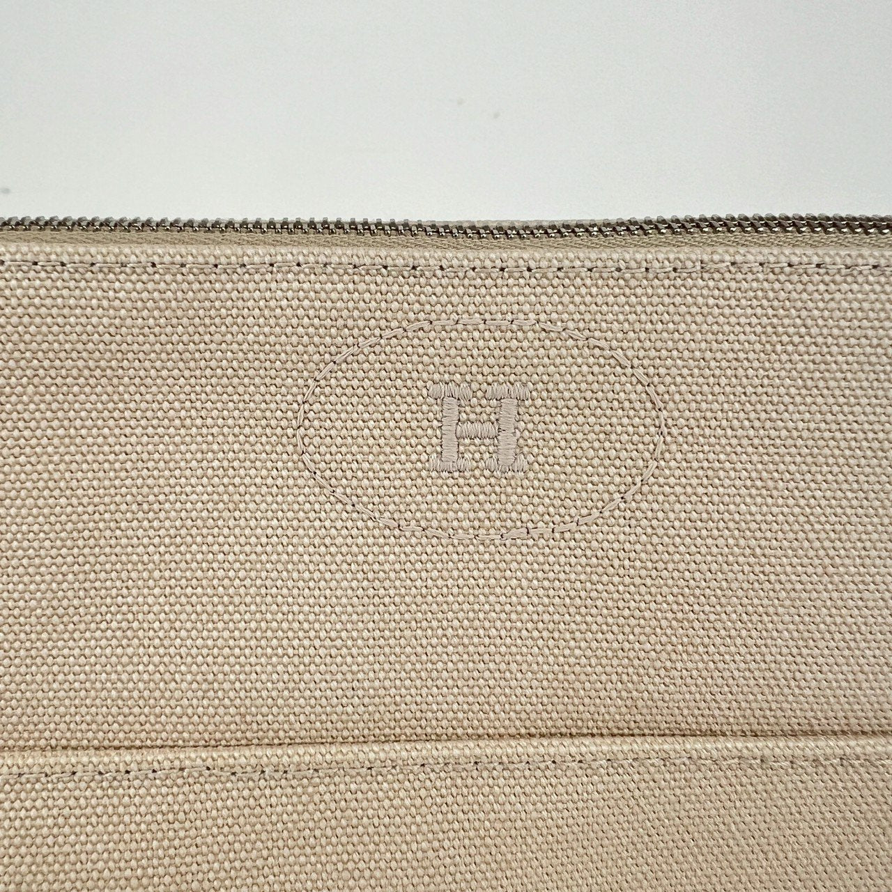 Hermès エルメス Trousse Bolide moyen ボリードポーチ ミディアム 綿100% Natural ナチュラル