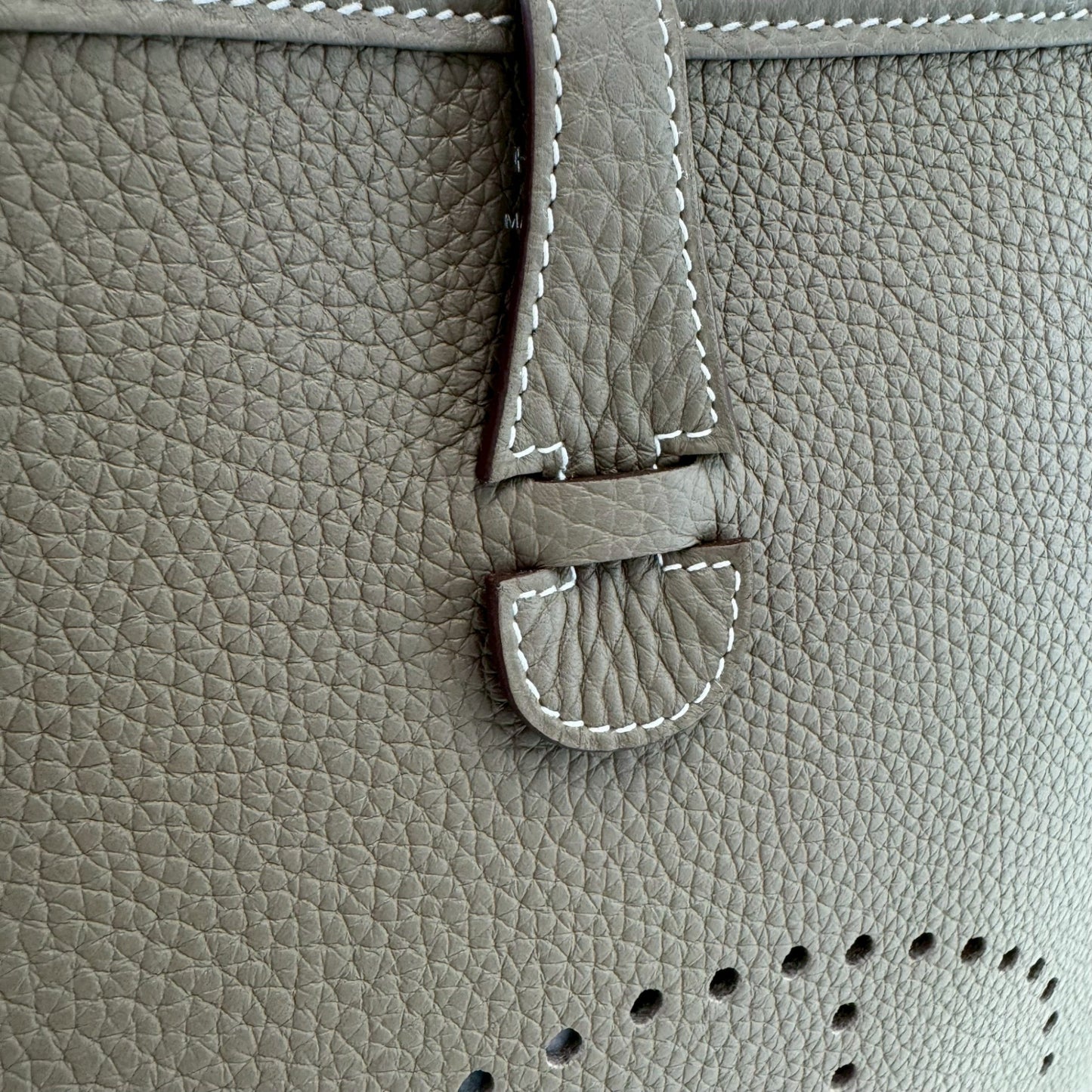 Evelyn PM エヴリンPM Etoupe エトープ PHW シルバー金具 Taurillon Clemence トリヨンクレマンス Stamp-K K刻印