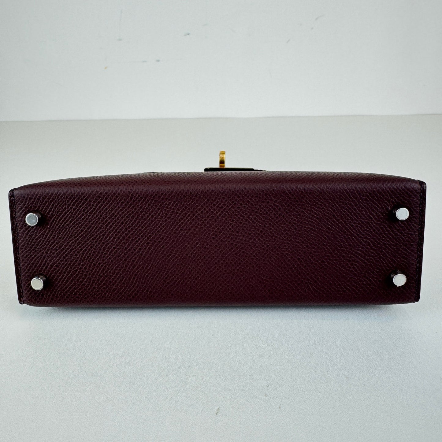 Hermès エルメス Mini kelly ミニケリー Stamp-W W刻印 Epsom エプソン Rouge sellier ルージュセリエ EHW エレクトラム金具