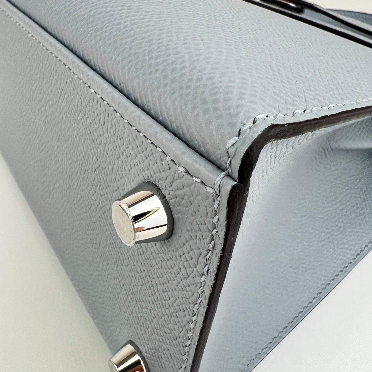 Hermès エルメス Kelly25 ケリー25 Stamp-K K刻印 Epsom エプソン Gris pantian グリパンタン PHW シルバー金具