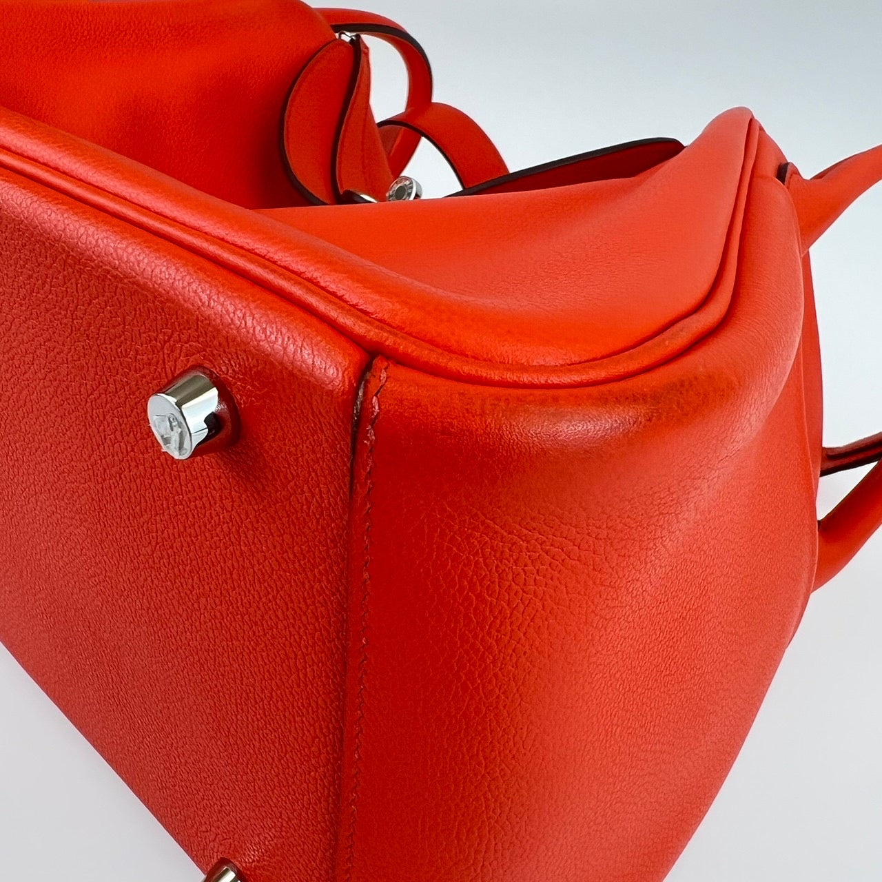 Lindy30 リンディ30 Orange Poppy オレンジポピー シルバー金具 X刻印 Evercolor エバーカラー 2WAY ハンドバック ショルダーバック