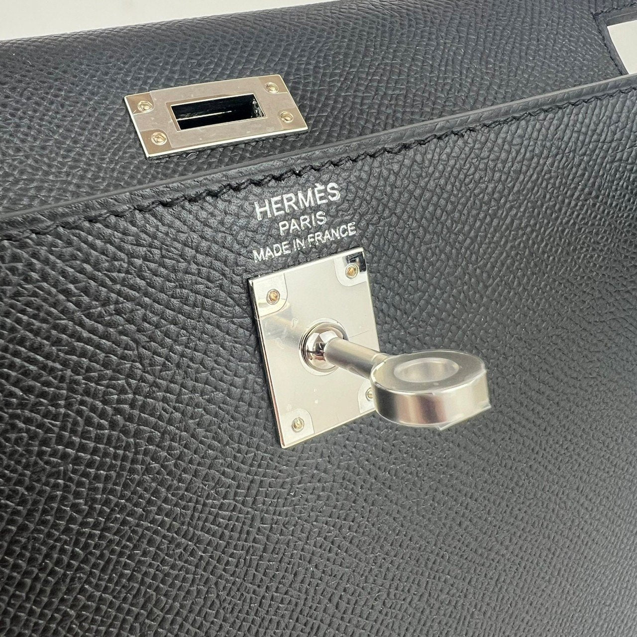 Kelly25 ケリー25 Black ブラック Epsom エプソン PHW シルバー金具 Stamp-W W刻印