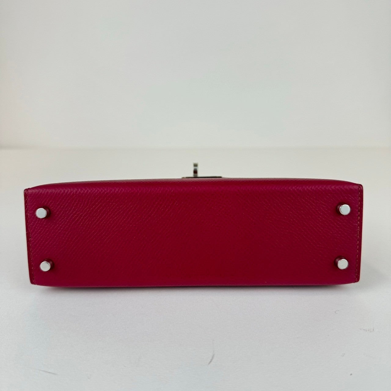 HERMES エルメス Mini kelly tricolor ミニケリー トリコロール Ruby/Rose azalee/Rouge H ルビー/ローズアザレ/ルージュアッシュ PHW シルバー金具 Epsom エプソン Stamp-B B刻印