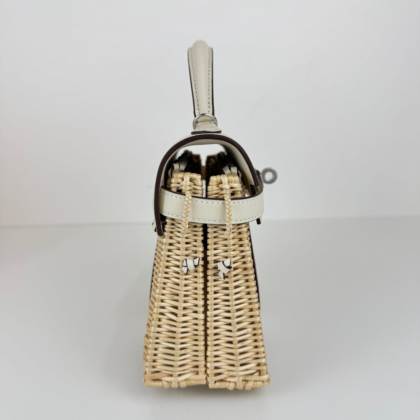 Mini kelly picnic ミニケリーピクニック Nata ナタ Swift/Rattan スイフト/ラタン PHW シルバー金具 Stamp-W W刻印