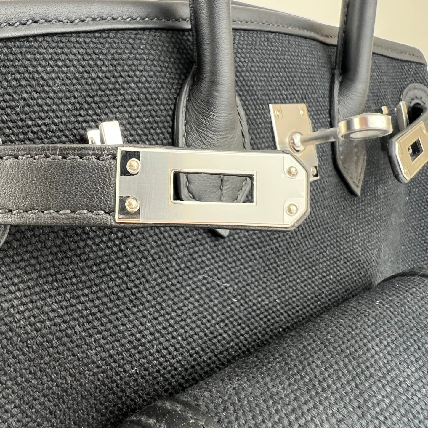 Birkin25 cargo バーキン25 カーゴ Toile goéland canvas トワルゴエランキャンバス シルバー金具 Stamp-U U刻印 Togo トゴ