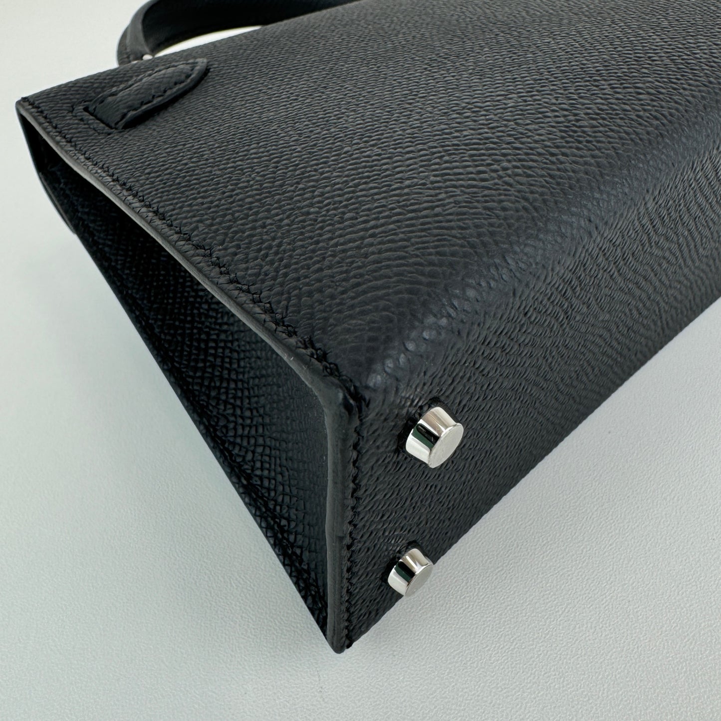 Mini kelly ミニケリー Black ブラック EHW エレクトラム金具 Stamp-K K刻 Epsom エプソン