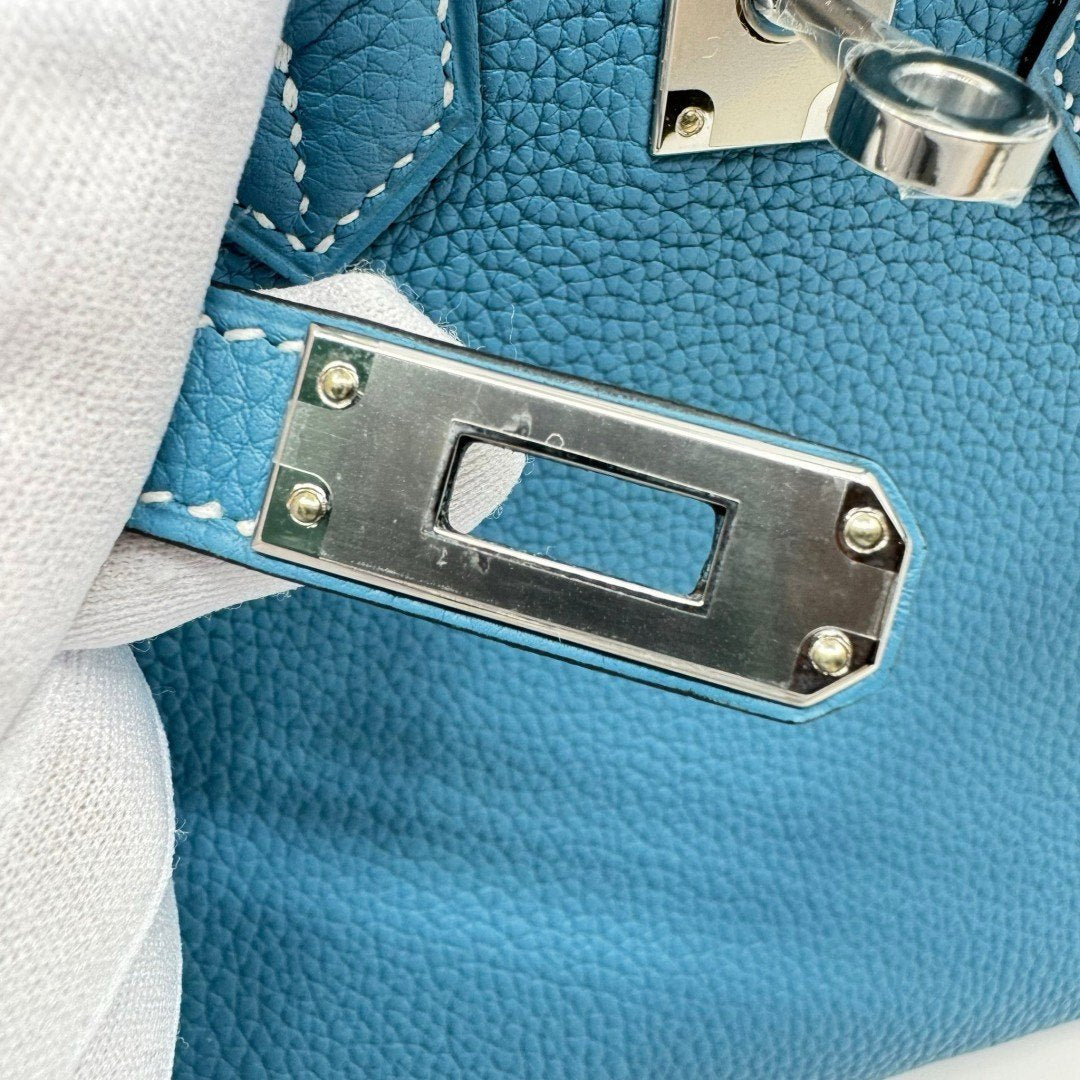 Birkin25 バーキン25 New blue jean ニューブルージーン W刻 PHW シルバー金具 Togo トゴ