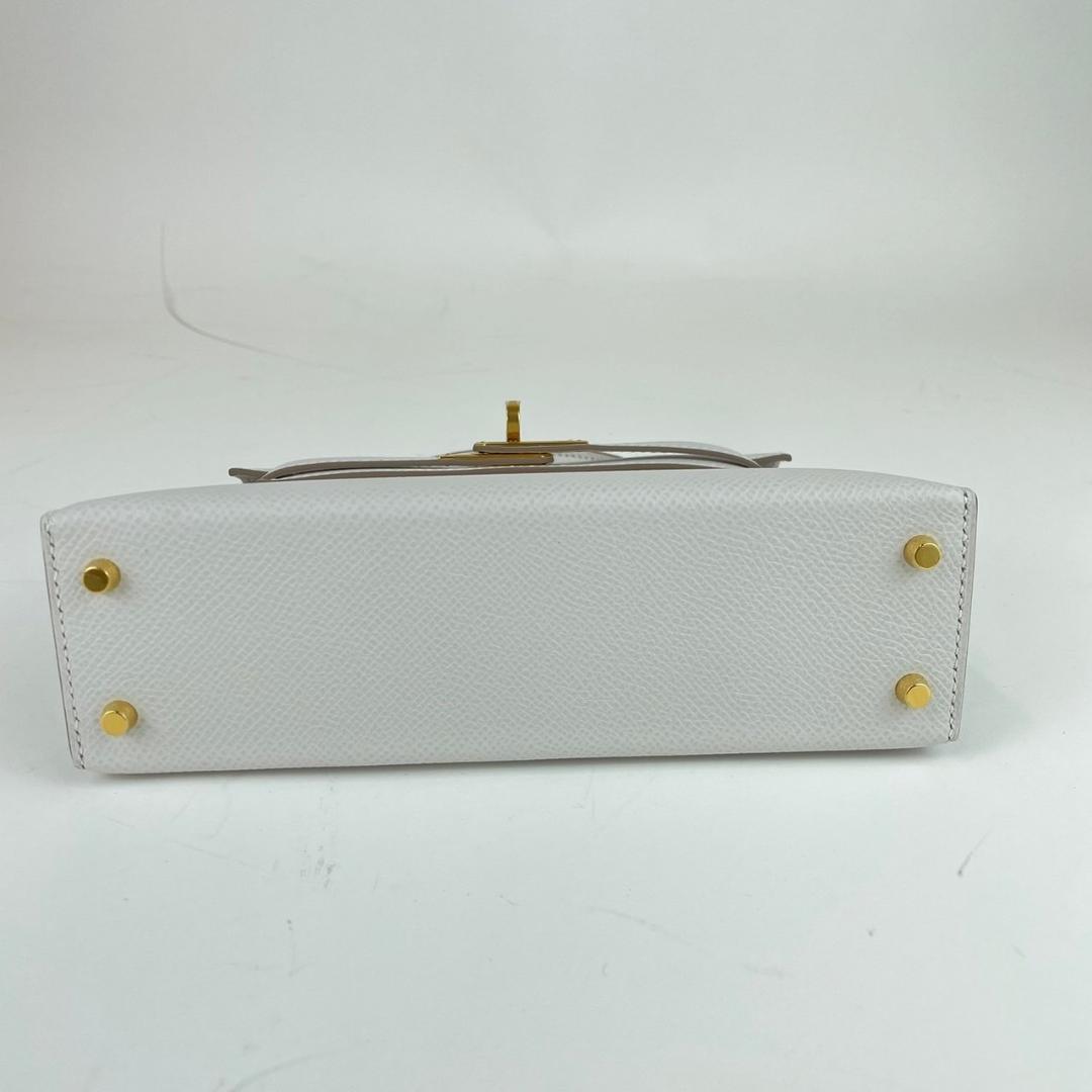 Mini kelly ミニケリー Gray pearl グリパール Epsom エプソン GHW ゴールド金具 B刻