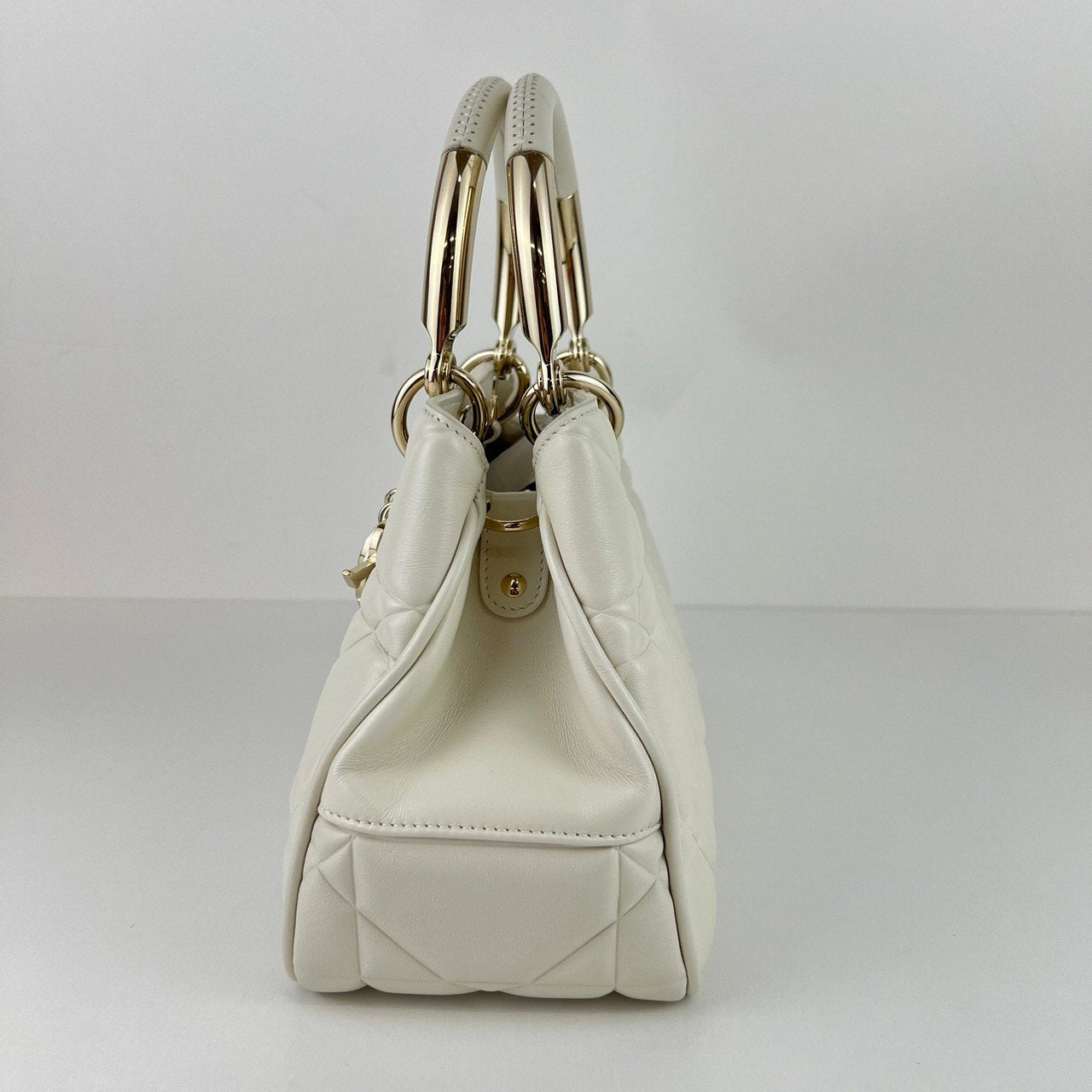 レディ95.22 ミディアム Calf White ホワイト GHW ゴールド金具