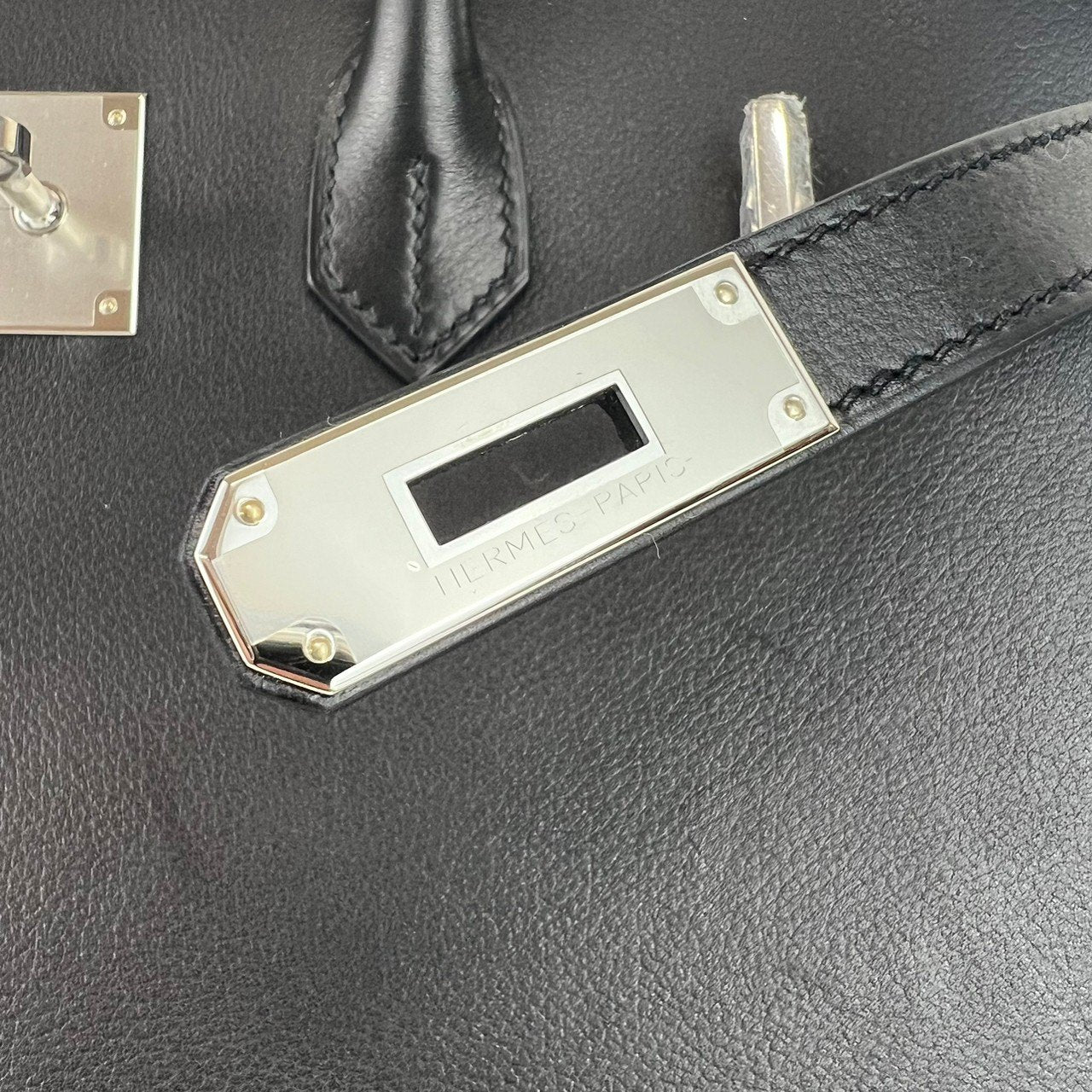 Birkin35 Anate バーキン35 アナーテ フリンジ Black ブラック W刻印 Evergrain エバーグライン