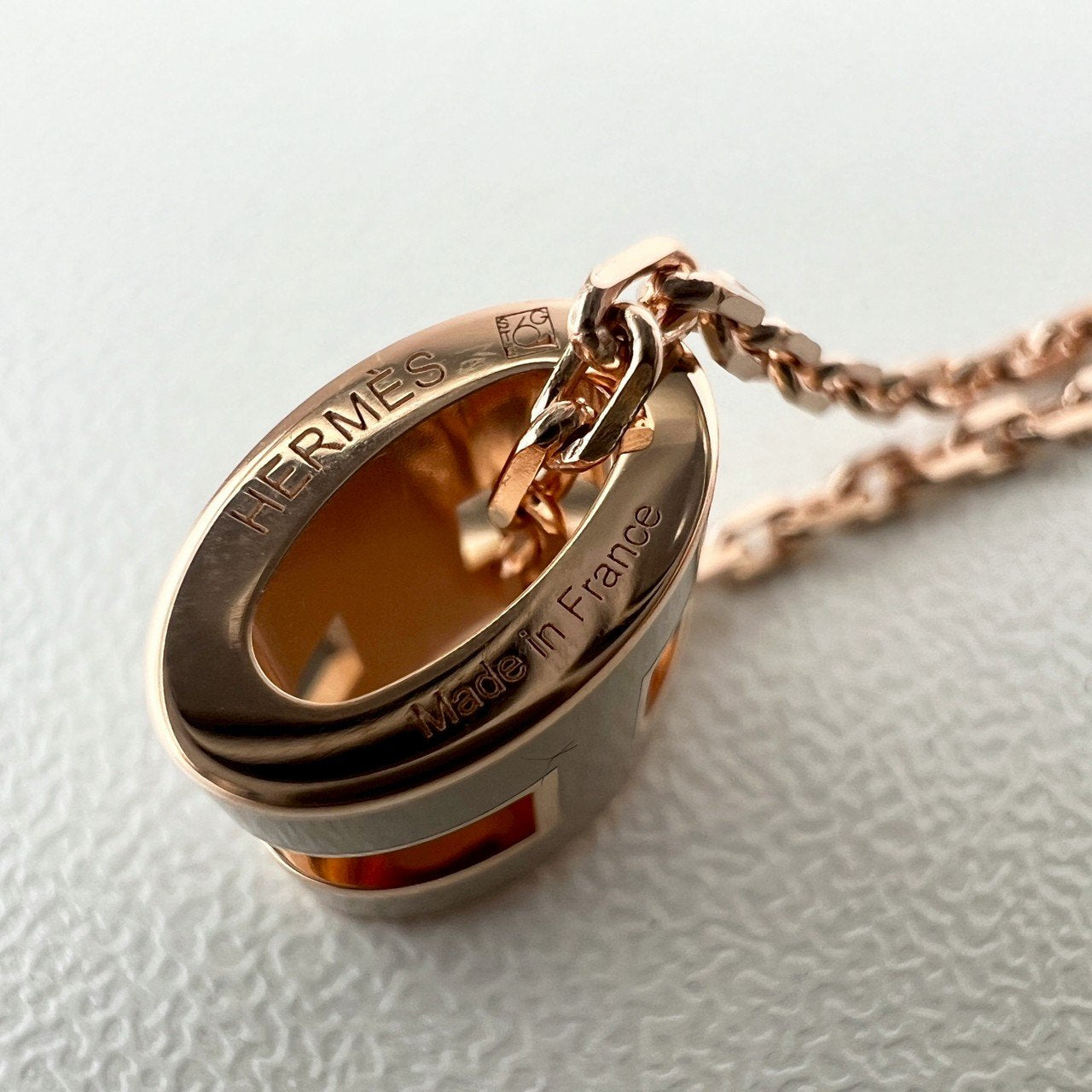 Pendant Mini pop H ミニポップH Marron grace マロングラッセ Rose gold plated ローズゴールドプレーテッド