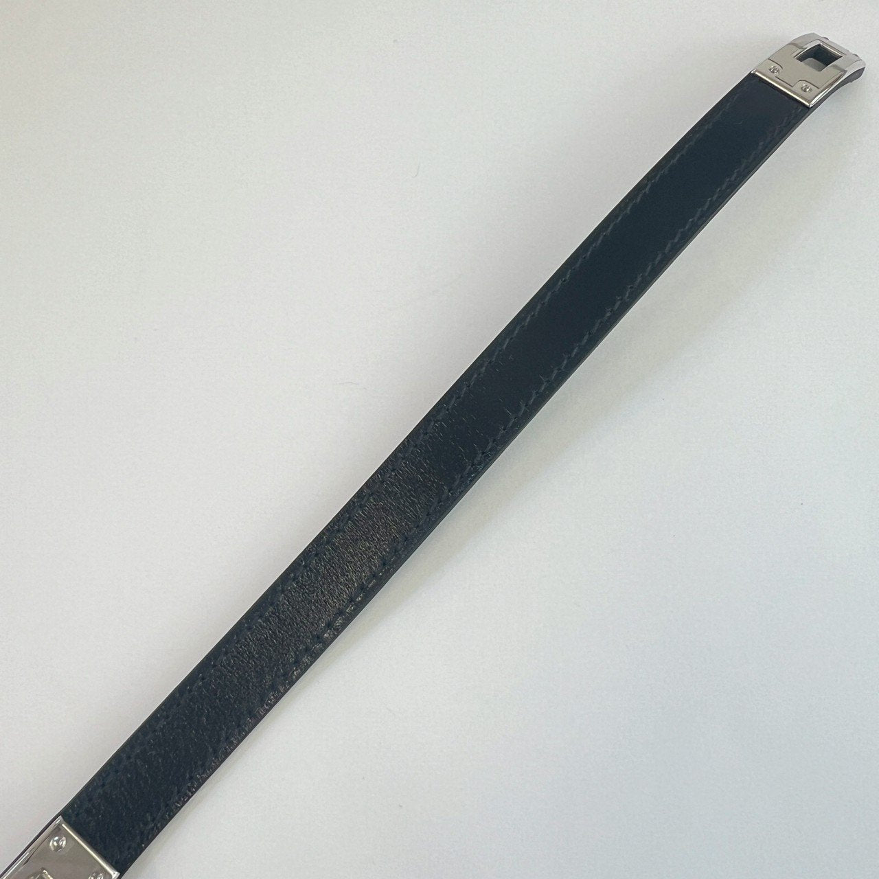 Kelly double bracelet レザーブレスレット ケリー T5 Black ブラック