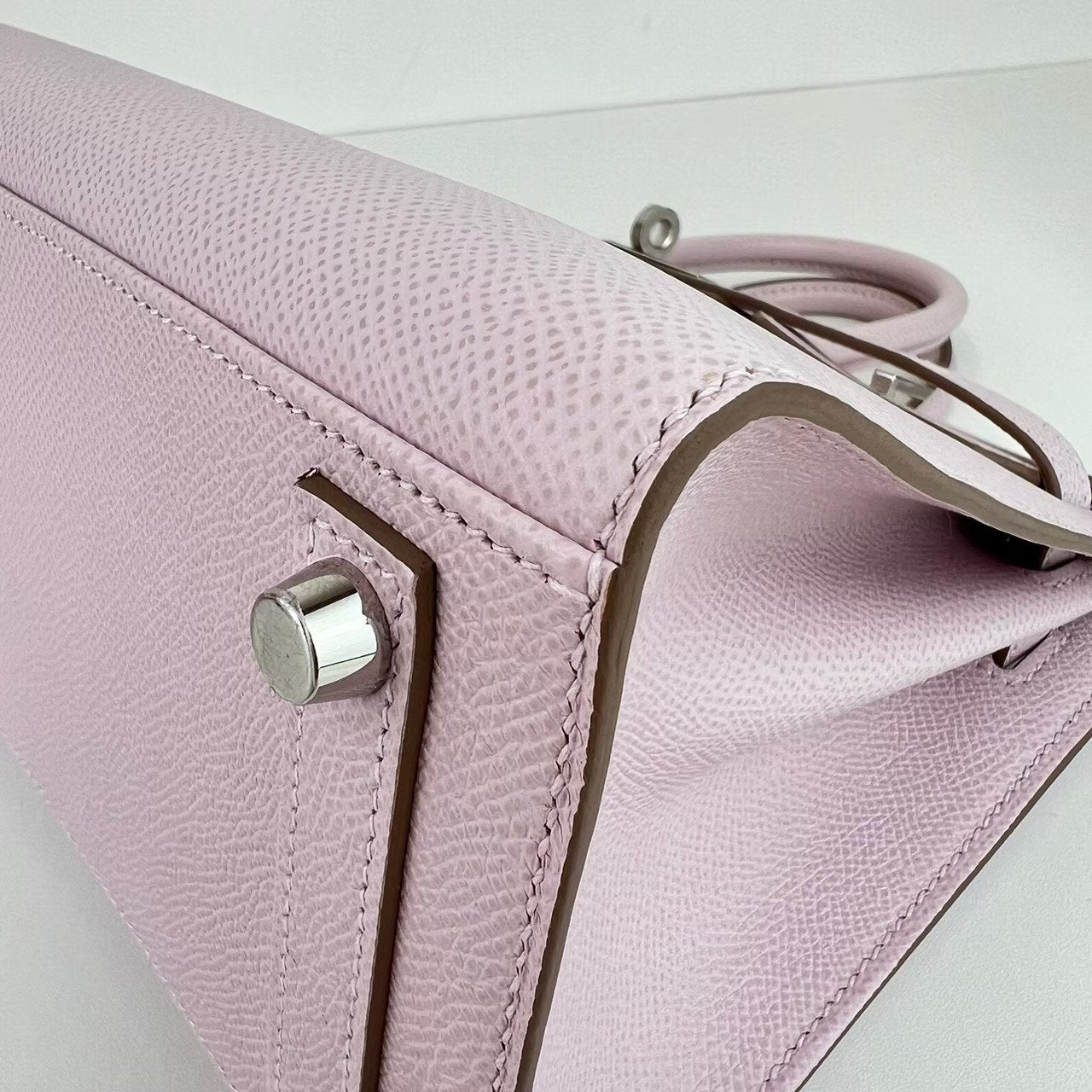 Birkin25 Sellier バーキン25 セリエ Mauve pale モーヴパール Epsom エプソン PHW シルバー金具 Stamp-B B刻印