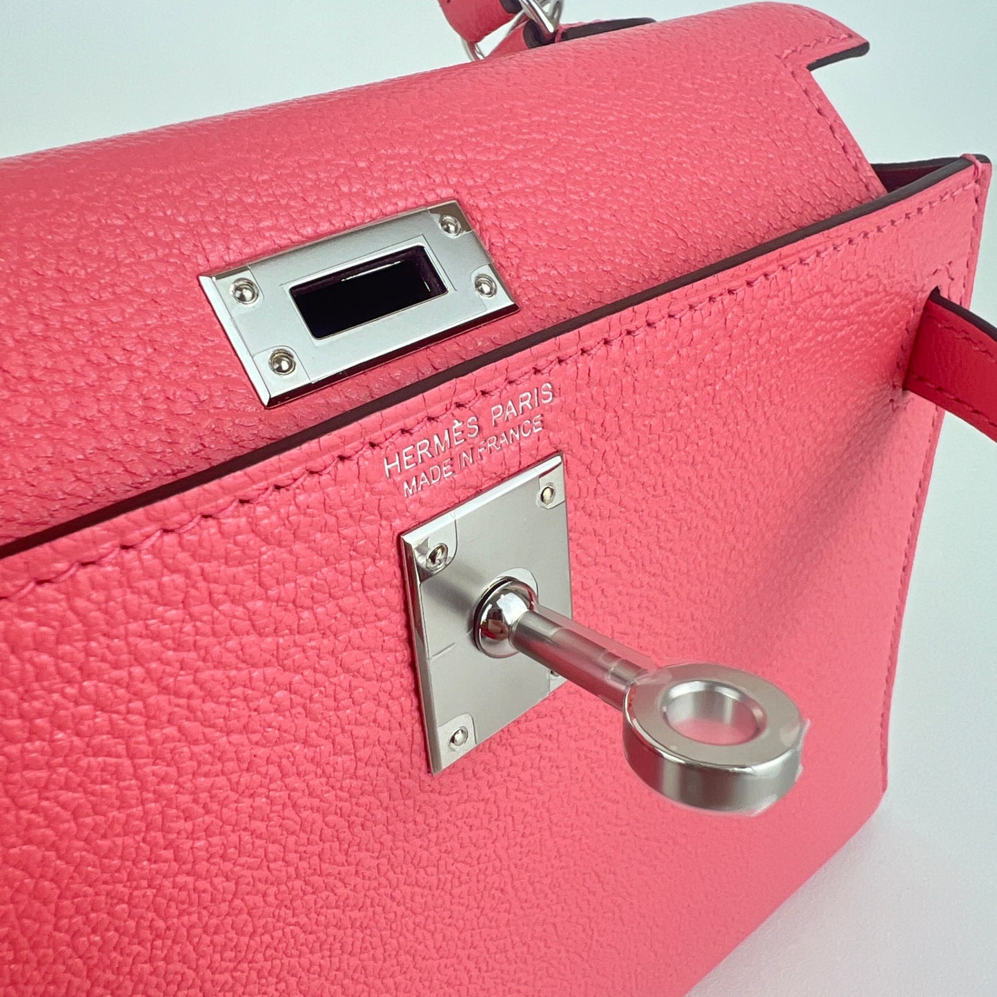 Mini kelly verso ミニケリーヴェルソ Rose ete ローズエテ PHW シルバー金具 Stamp-B B刻