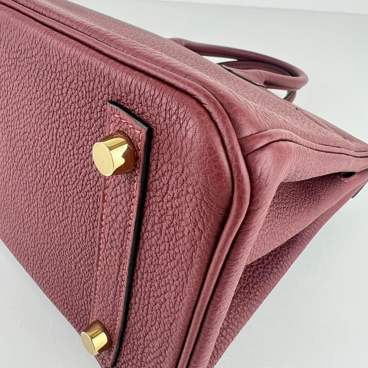 Birkin25 バーキン25 Rouge H ルージュアッシュ GHW ゴールド金具 W刻 Togo トゴ