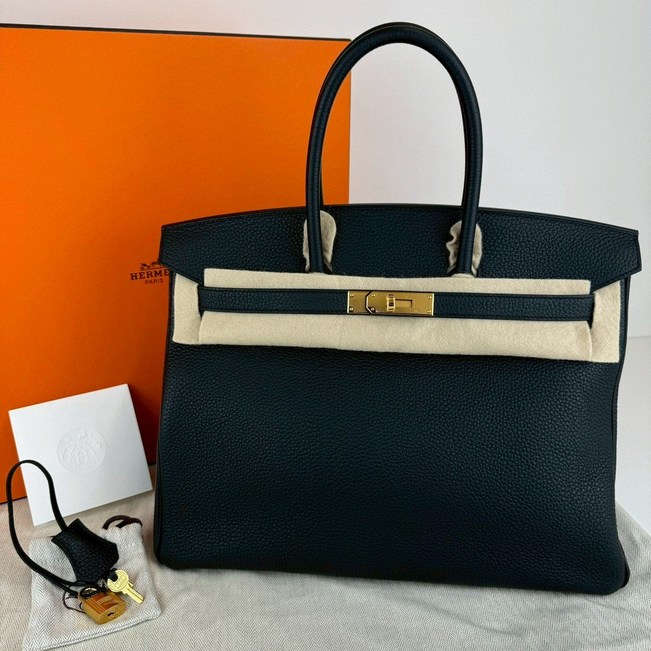 Birkin35 バーキン35 Black ブラック Togo トゴ GHW ゴールド金具 Stamp-W W刻印