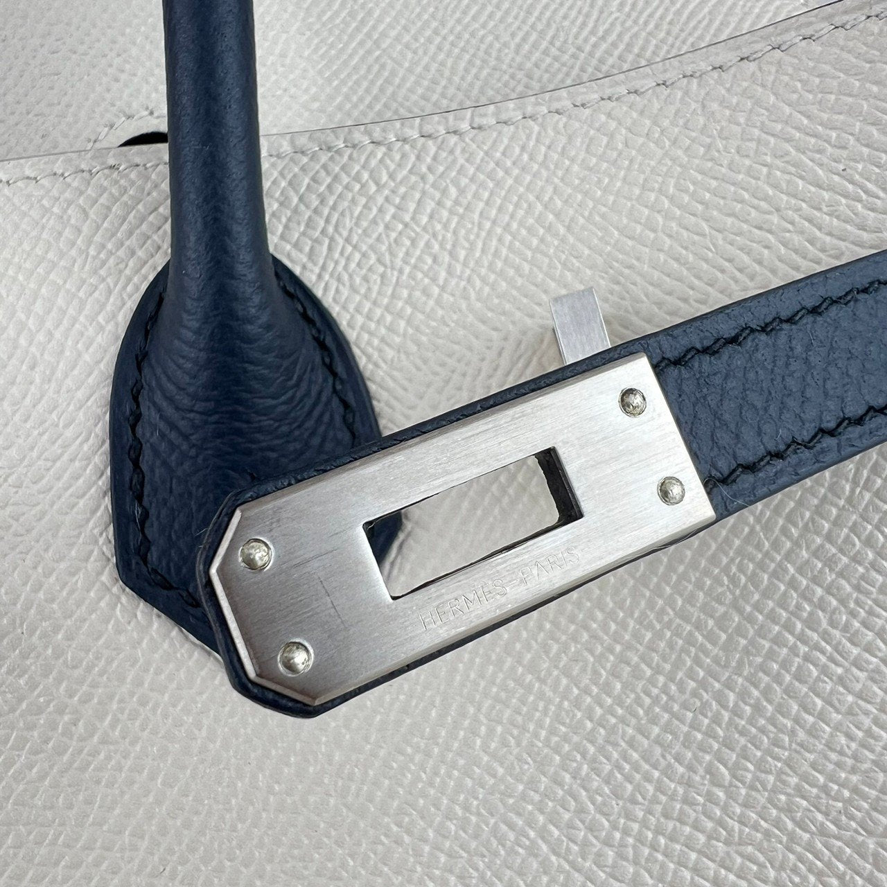 Birkin25 バーキン25 Craie/Black クレ/ブラック Togo トゴ PHW シルバー金具 D刻